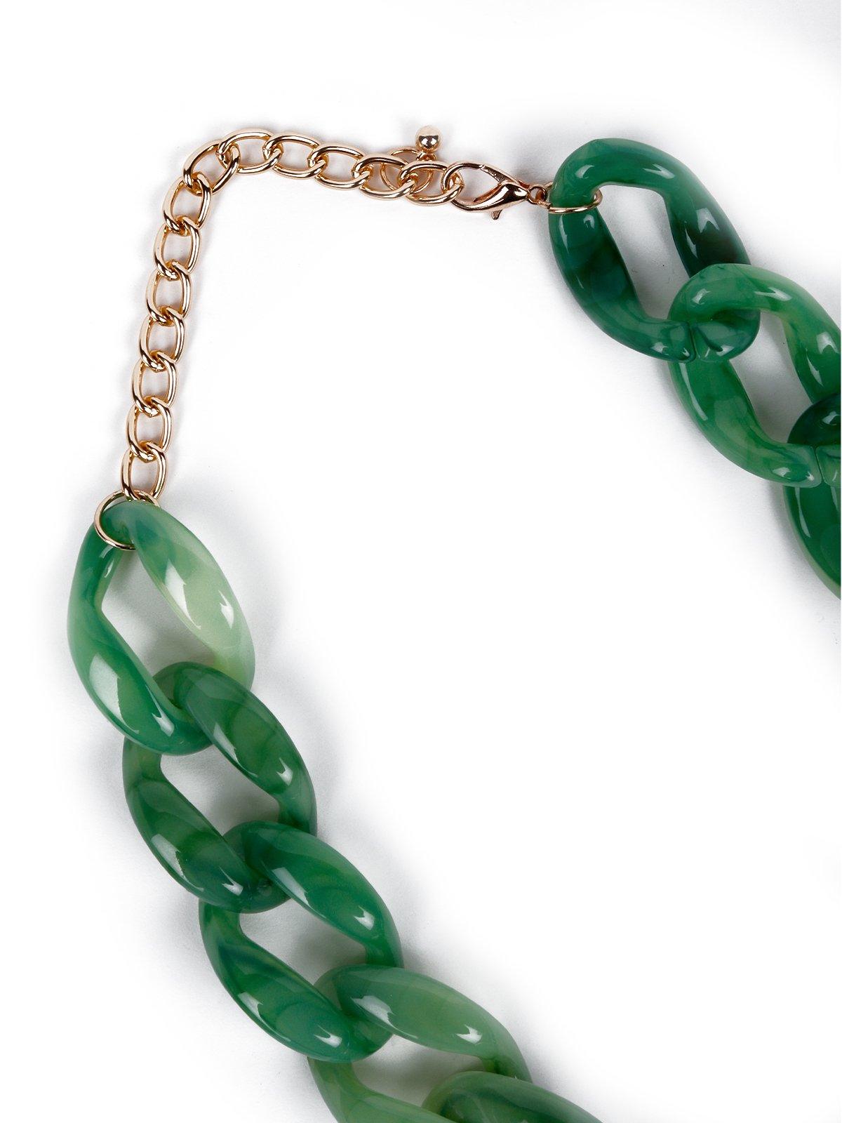 Women's Stunning Mint Green Chunky Interlinked Chai
