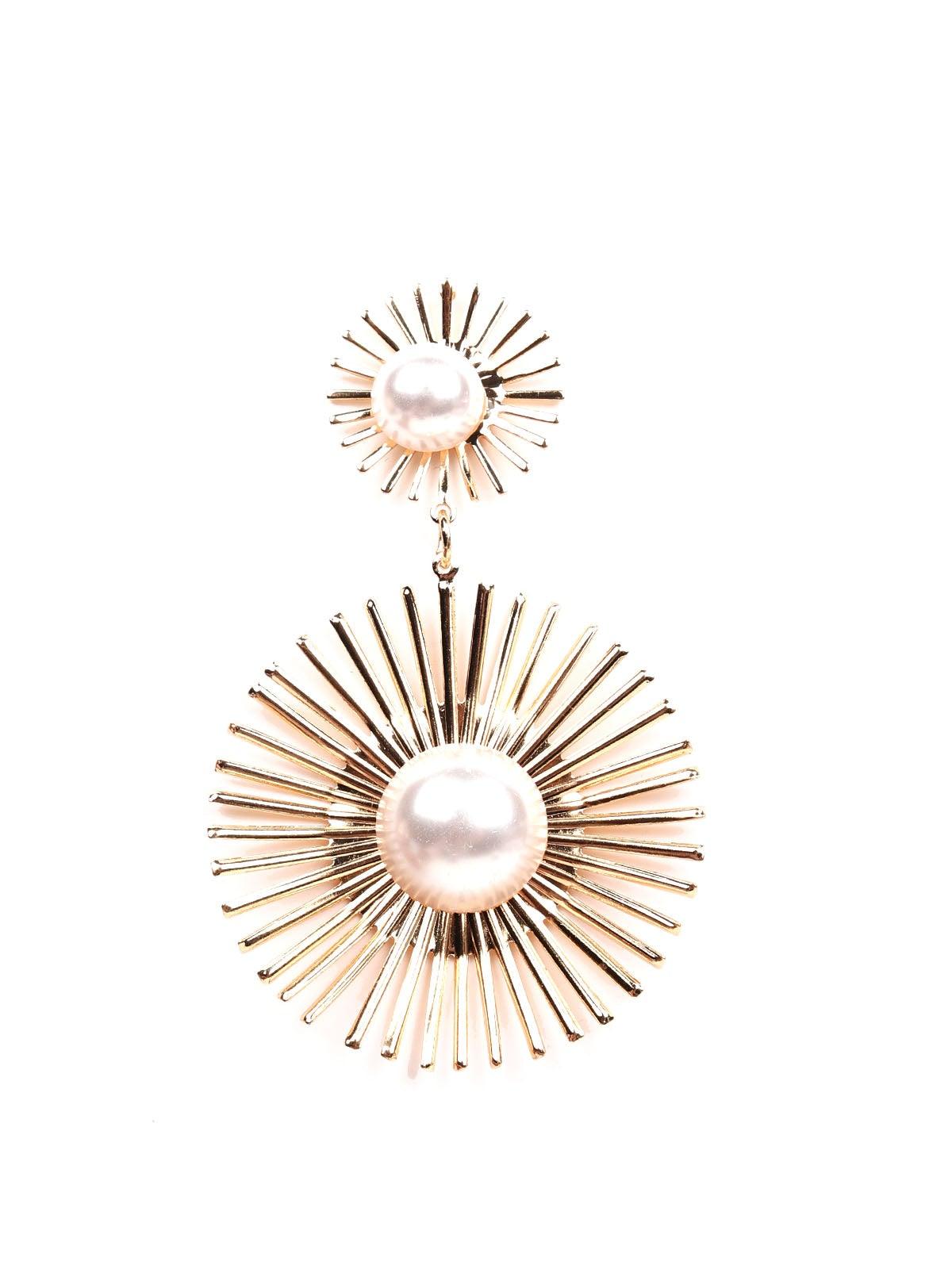 Women's Stunning Sunshine Gold-Tone Statement Earring