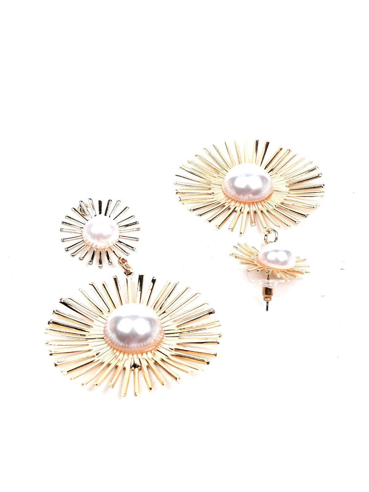 Women's Stunning Sunshine Gold-Tone Statement Earring