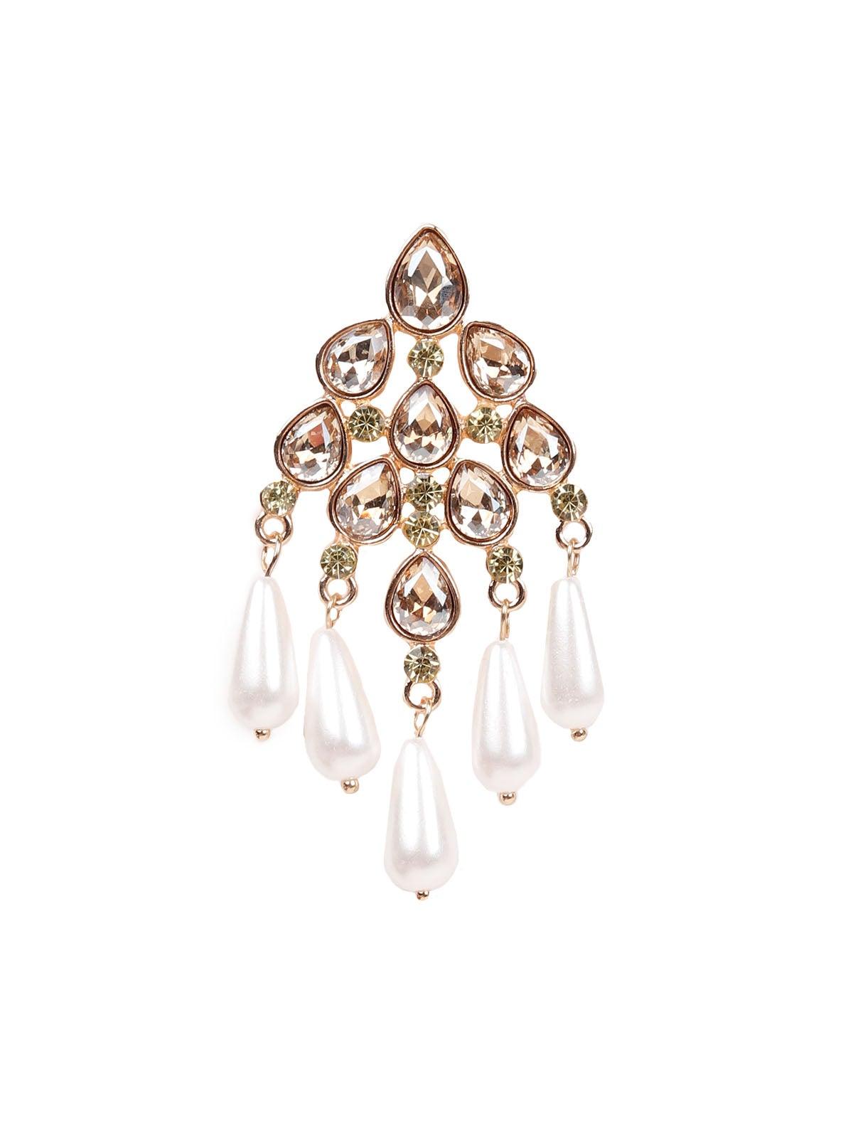 Women's Stunning White Bead Drop Earring