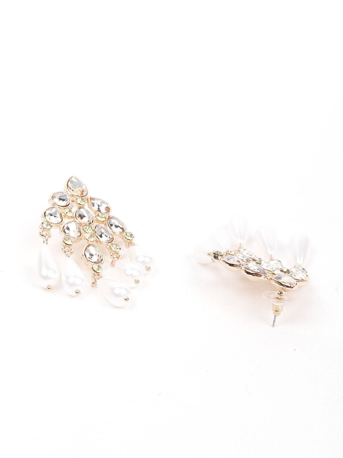 Women's Stunning White Bead Drop Earring