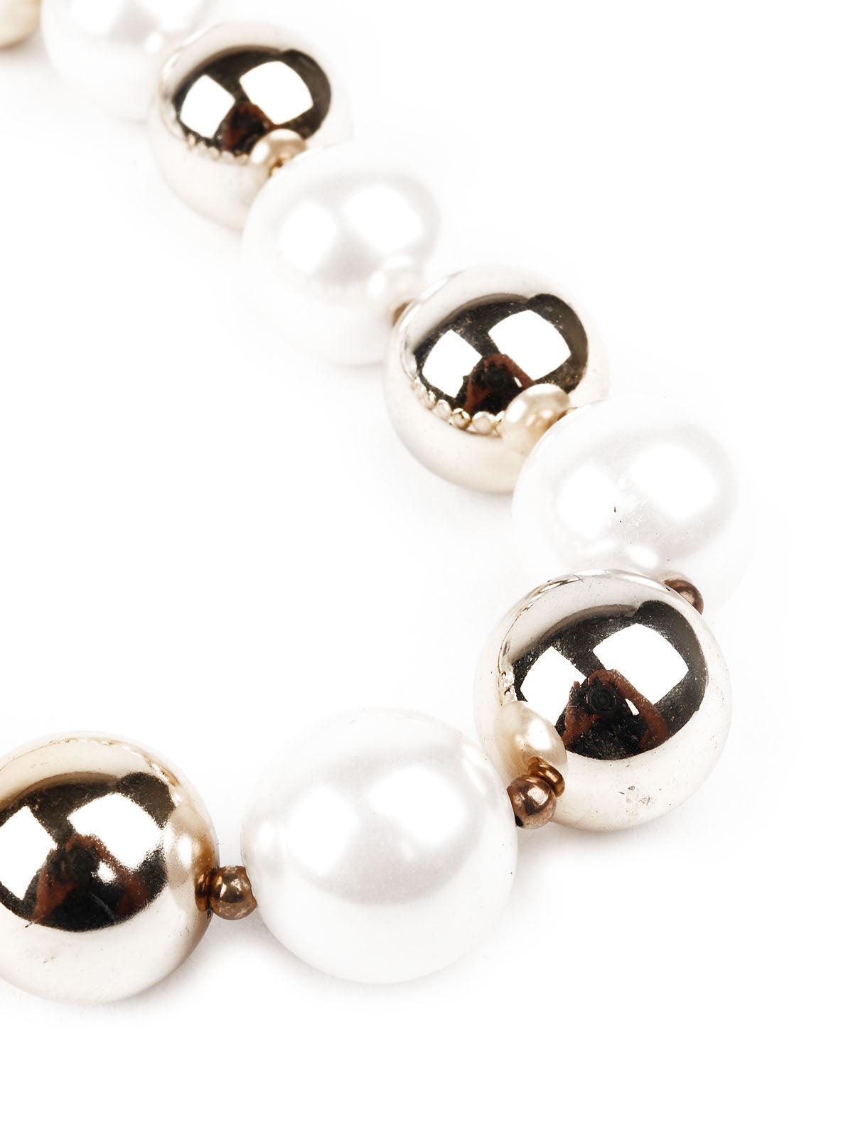 Women's Stylish Faux Pearls Choker Neckpiec