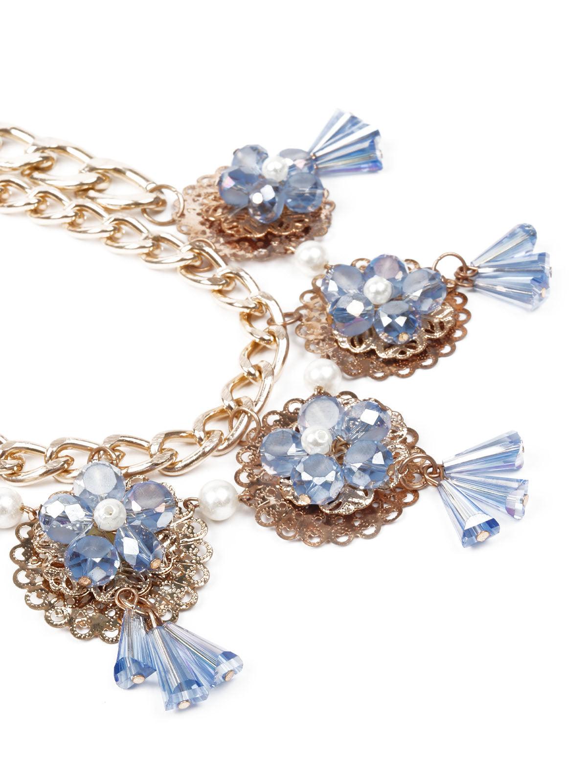 Women's Stylish Faux Pearls Choker Neckpiec