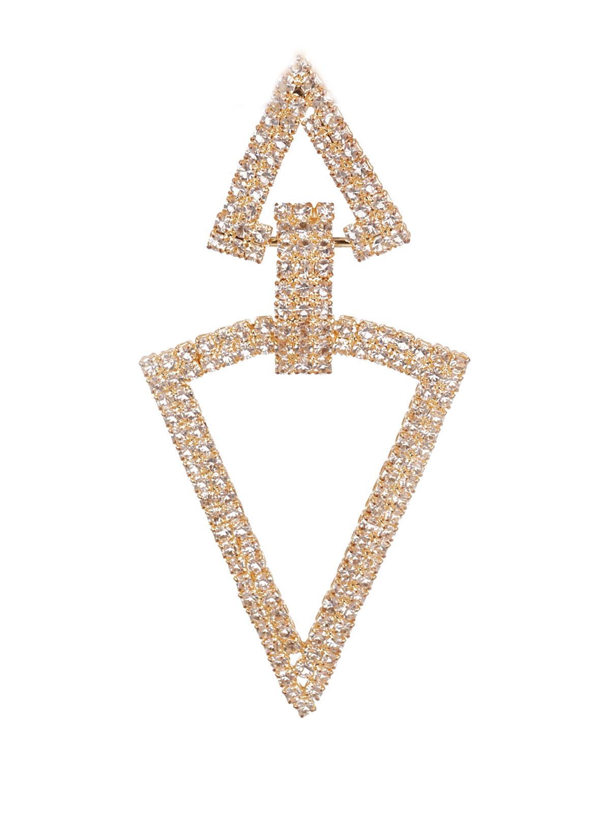Women's Sunshine White And Gold Dangler Earring