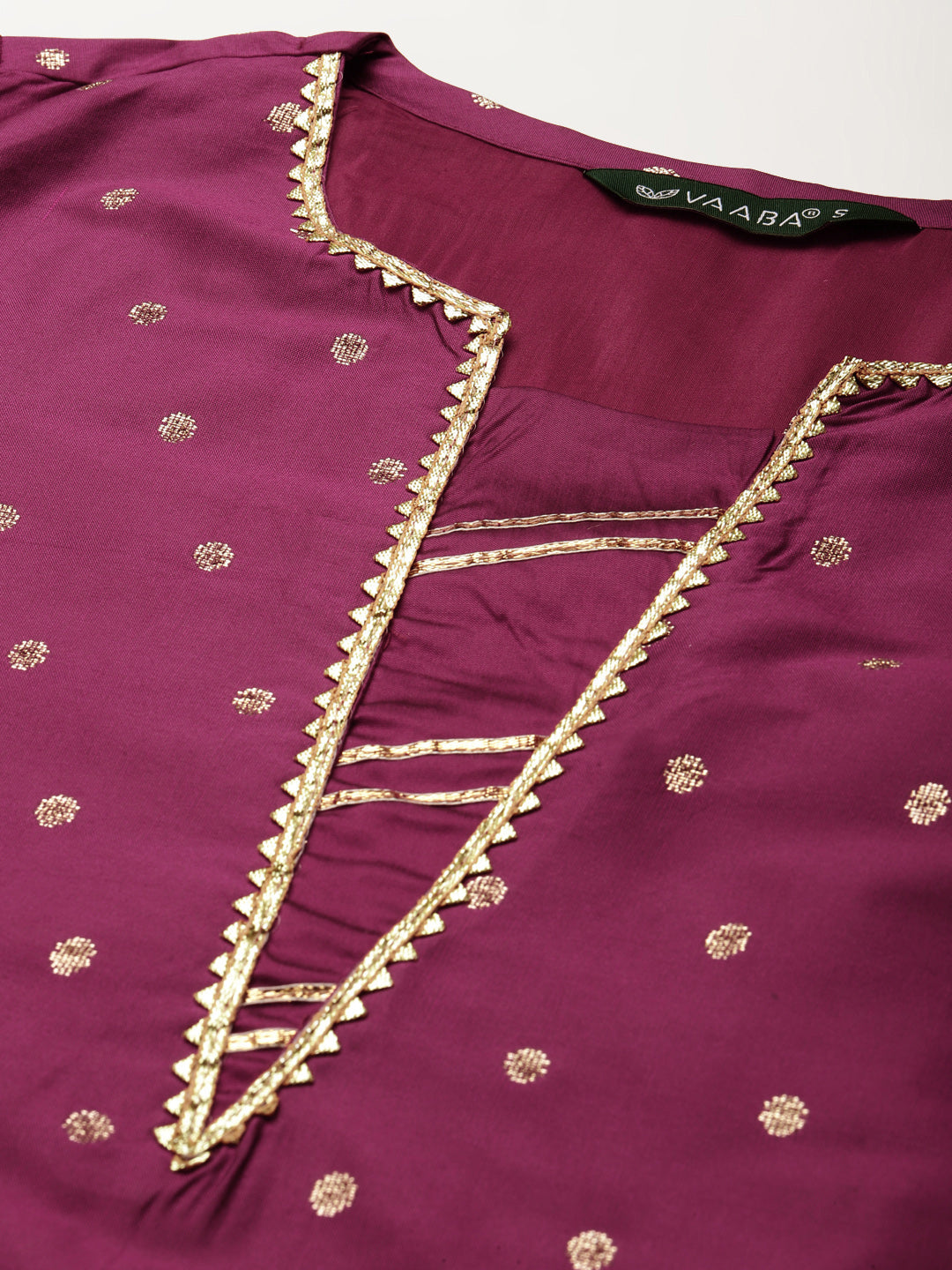 Women's Rani Color Silk Blend Straight Embellished Kurta Palazzo Set