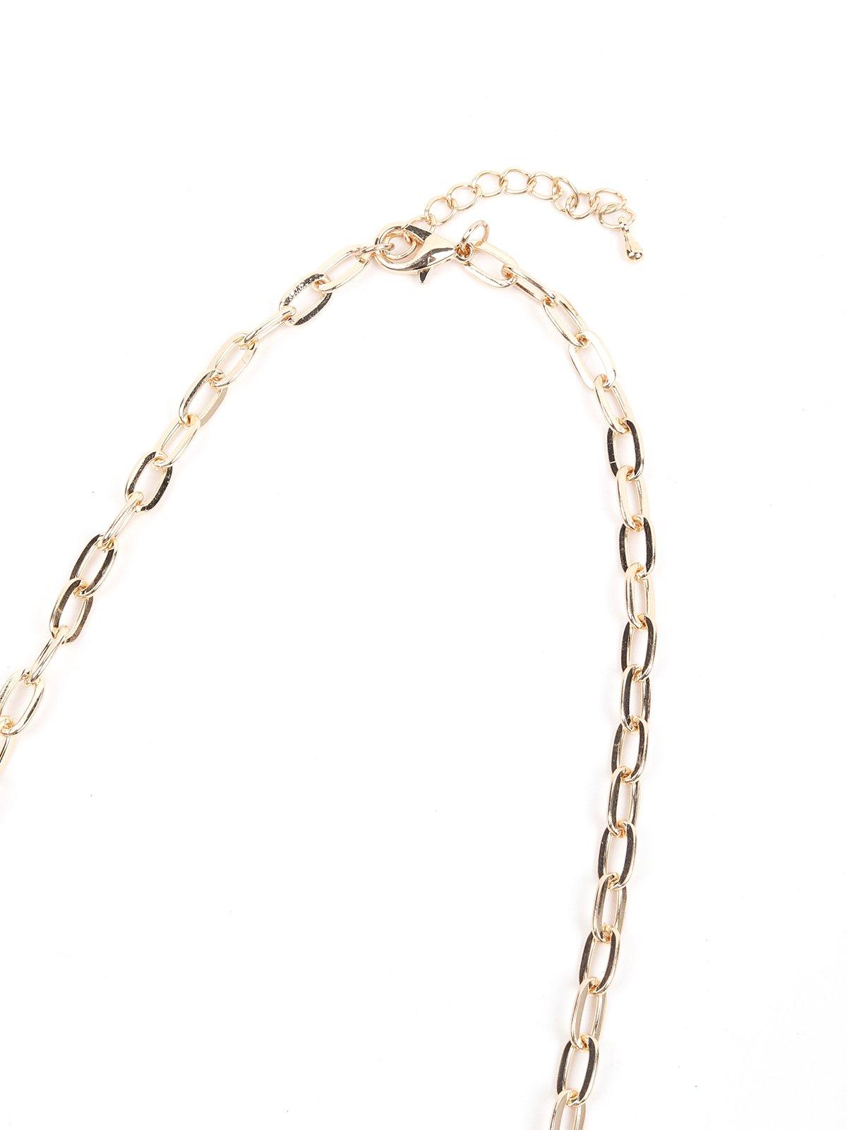 Women's Three-Layered Beaded Chain-Beig