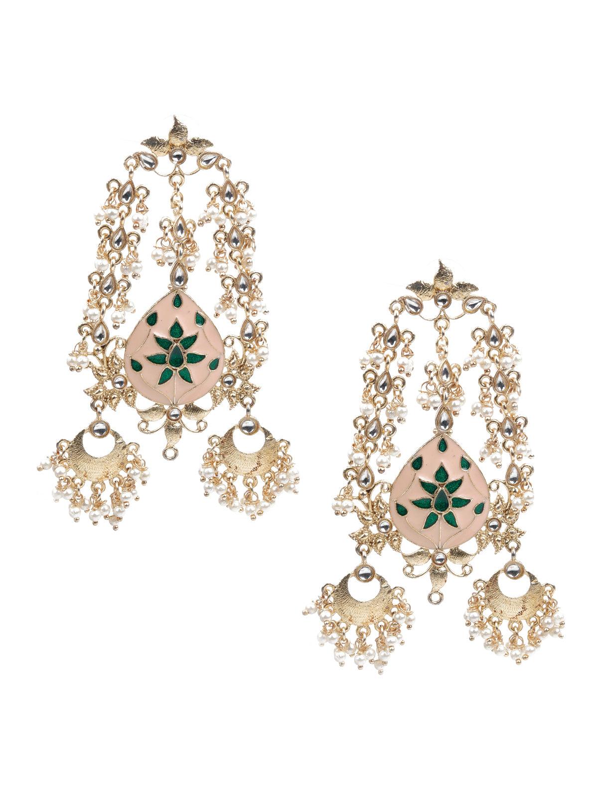 Women's Traditional Meenakari Dangle Earring