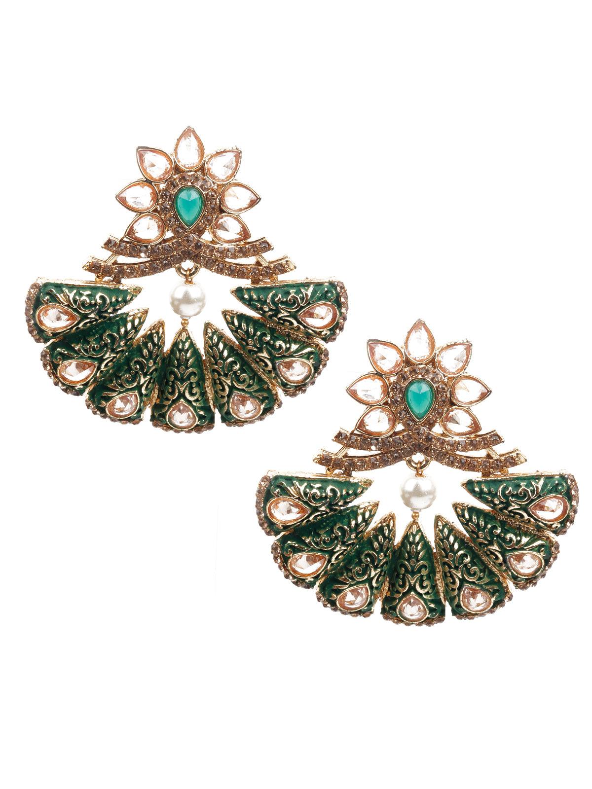 Women's Traditional Meenakari Dangle Earring
