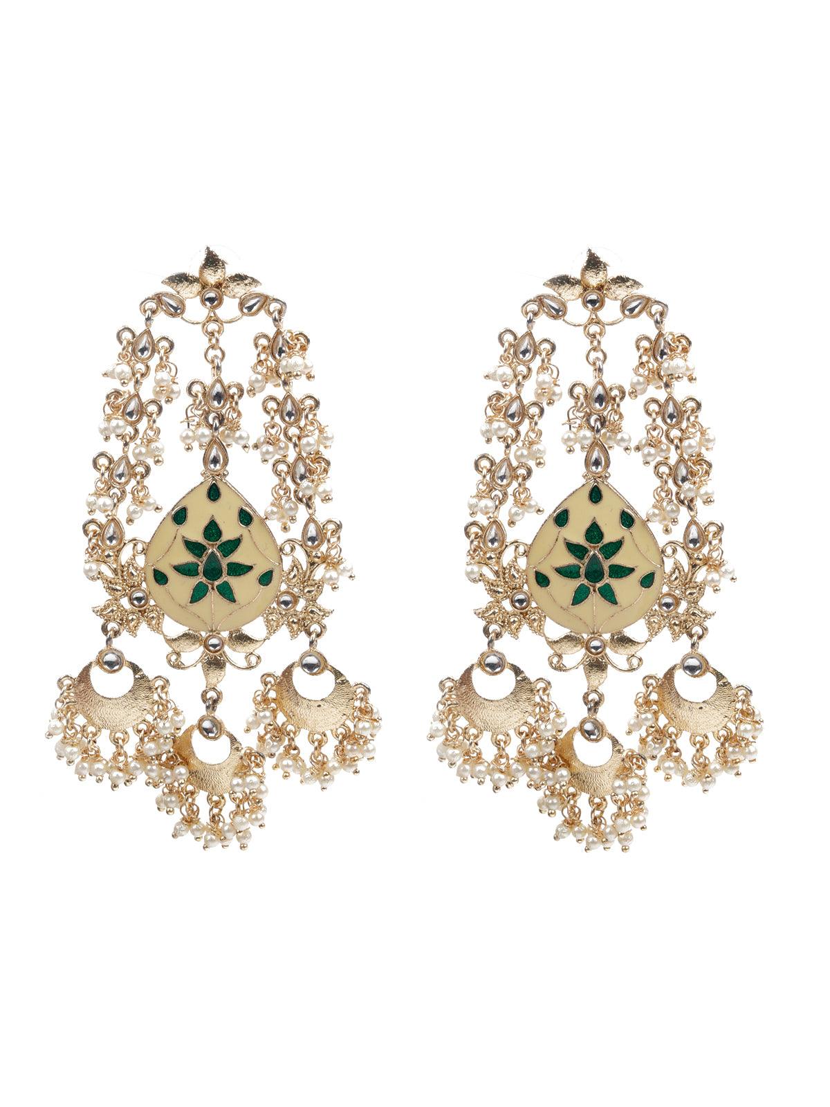 Women's Traditional Meenakari Dangle Earring