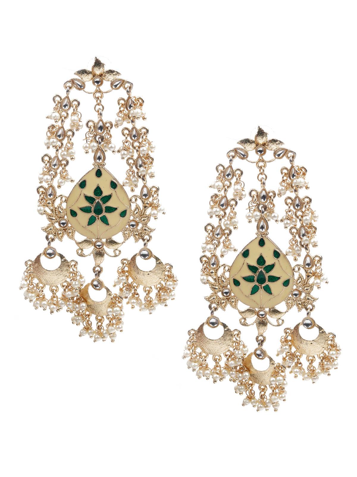 Women's Traditional Meenakari Dangle Earring