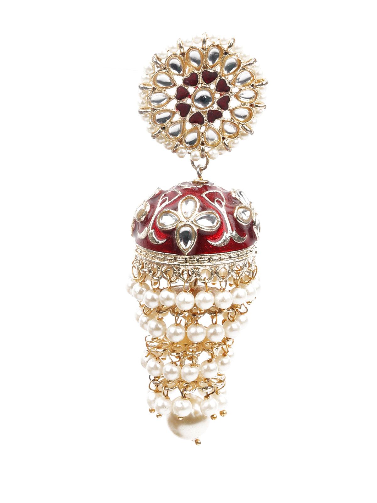 Women's Traditional Meenakari Jhumki Earring