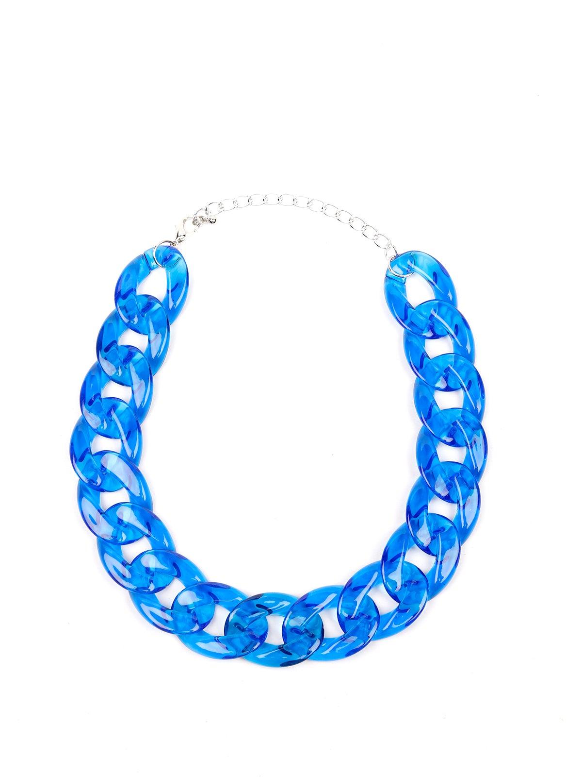 Women's Transparent Blue Shaded Chunky Chai