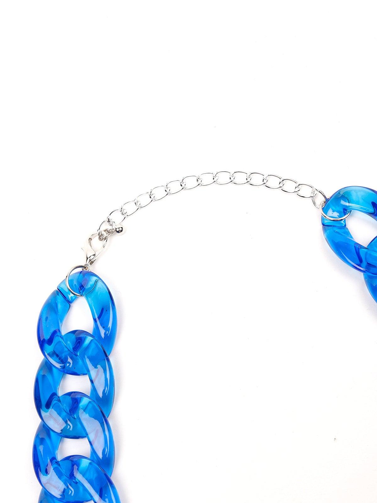 Women's Transparent Blue Shaded Chunky Chai