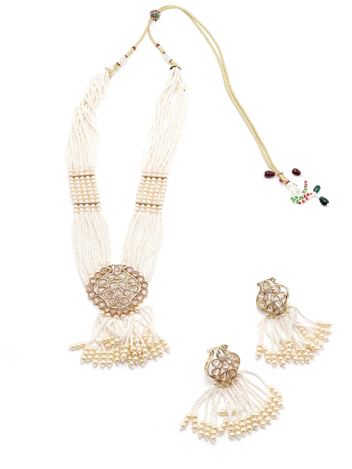 Women's Typical Faux Pearl Necklace With Earring