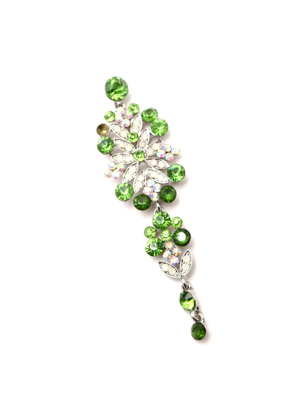 Women's Unique Green Dangle Earring