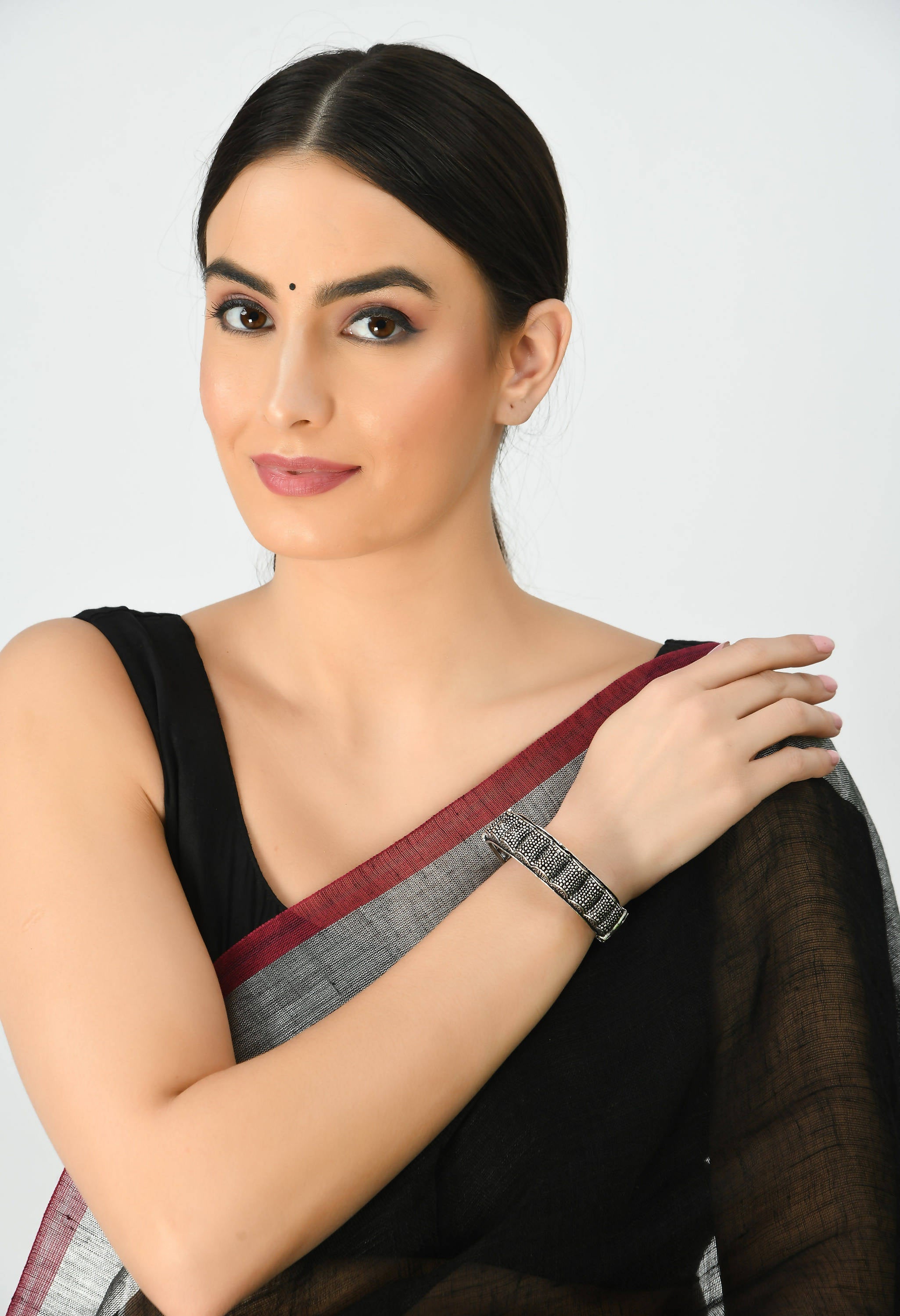 Johar Kamal Silver-Plated German Silver Bracelet Bangles