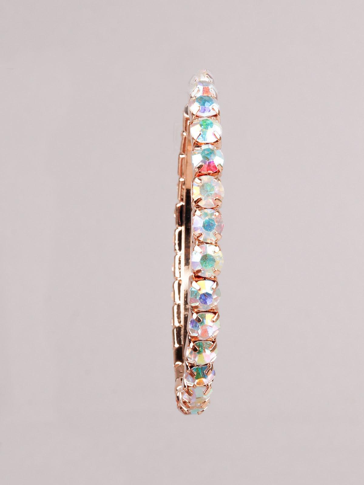 Women's White Big Hoop Earrin
