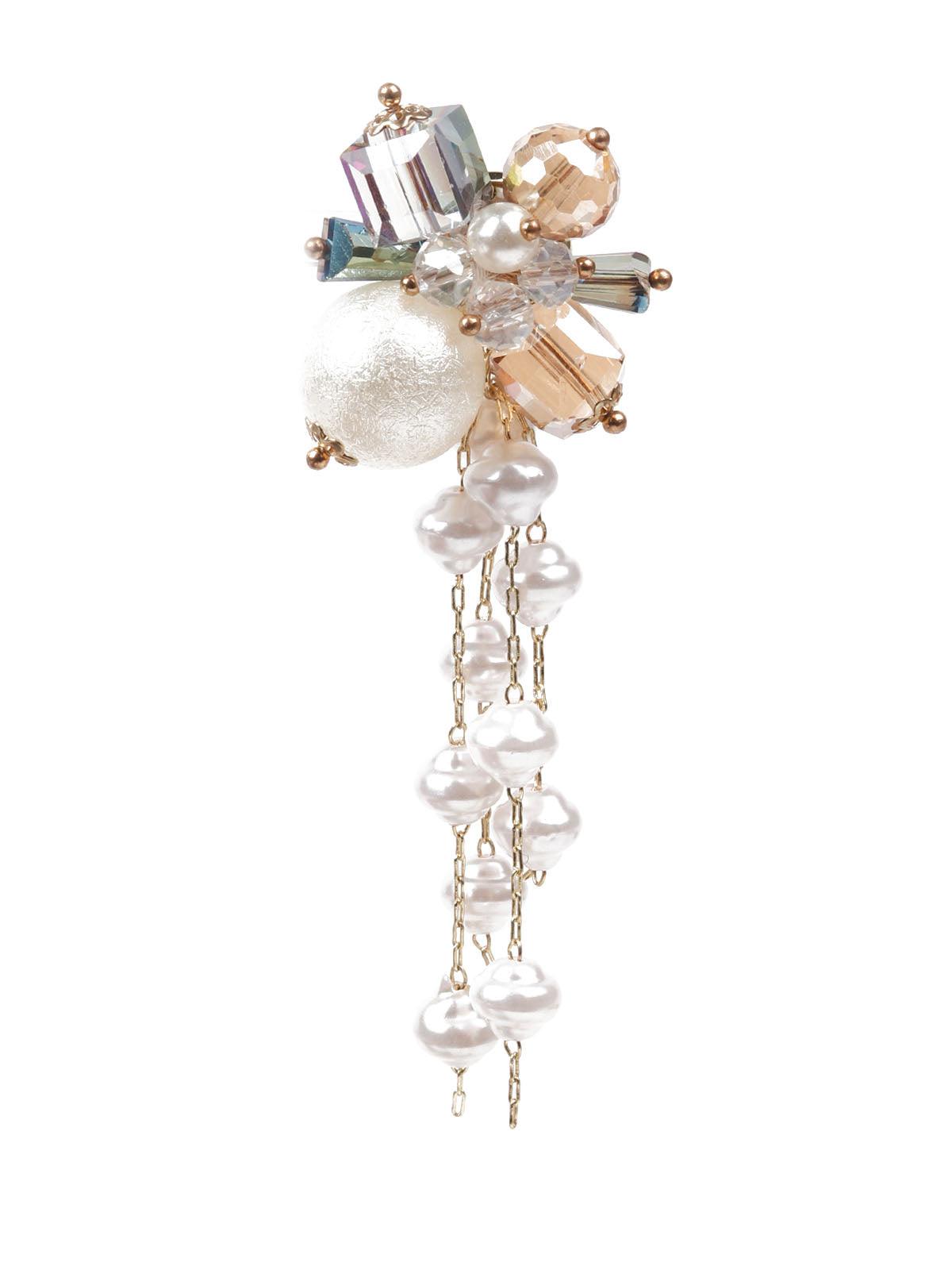 Women's White Dangle Earrin
