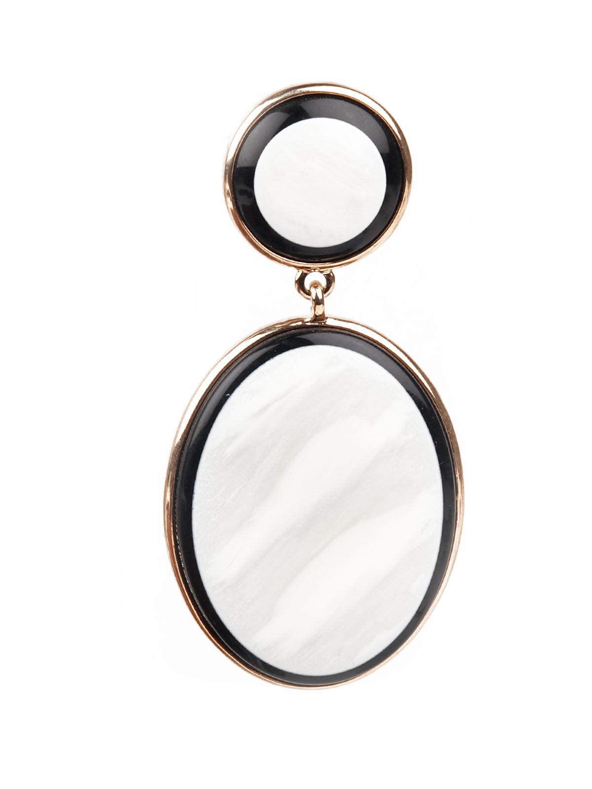 Women's White Dangler Earrin