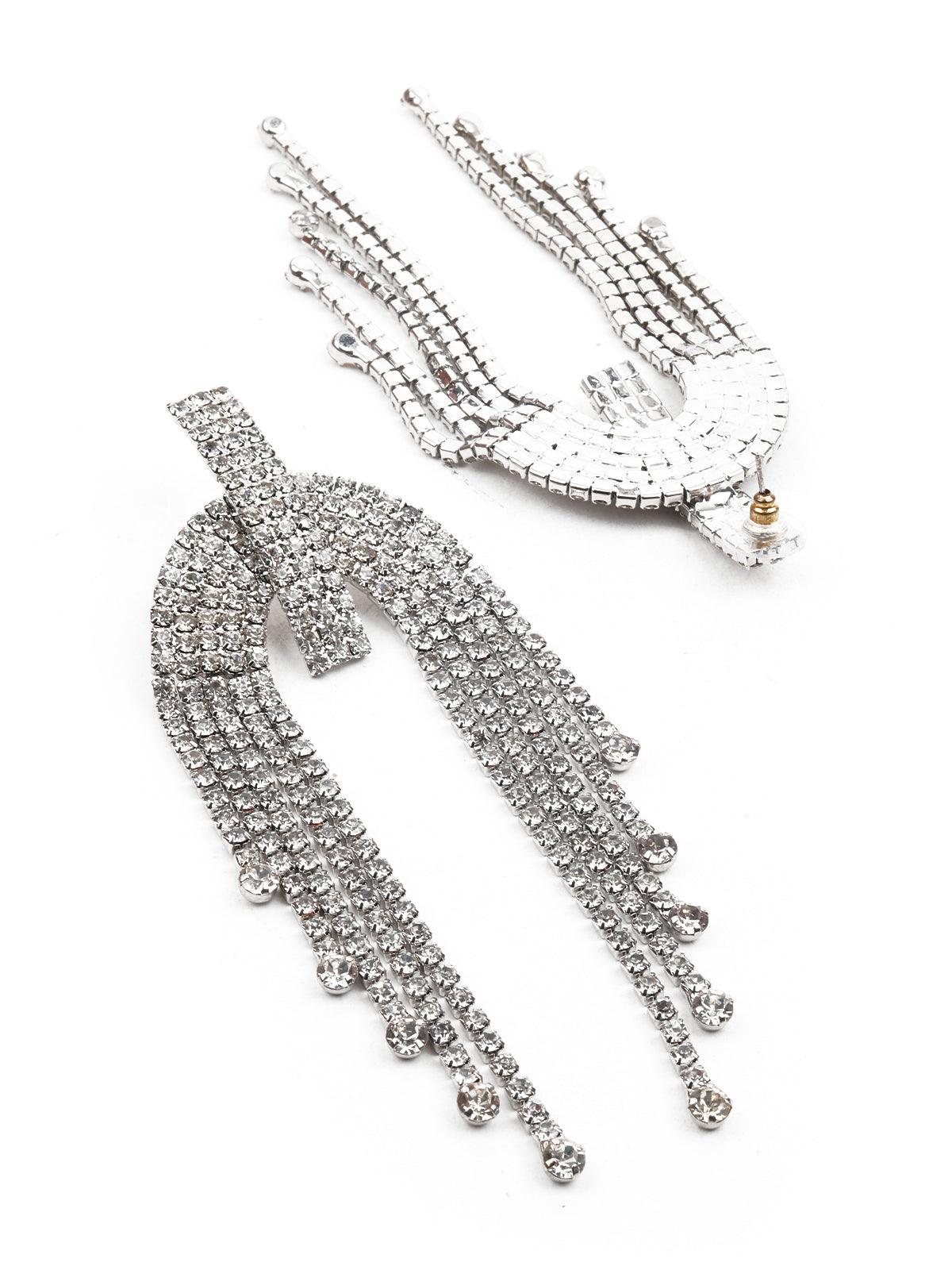 Women's White Dangler Earring