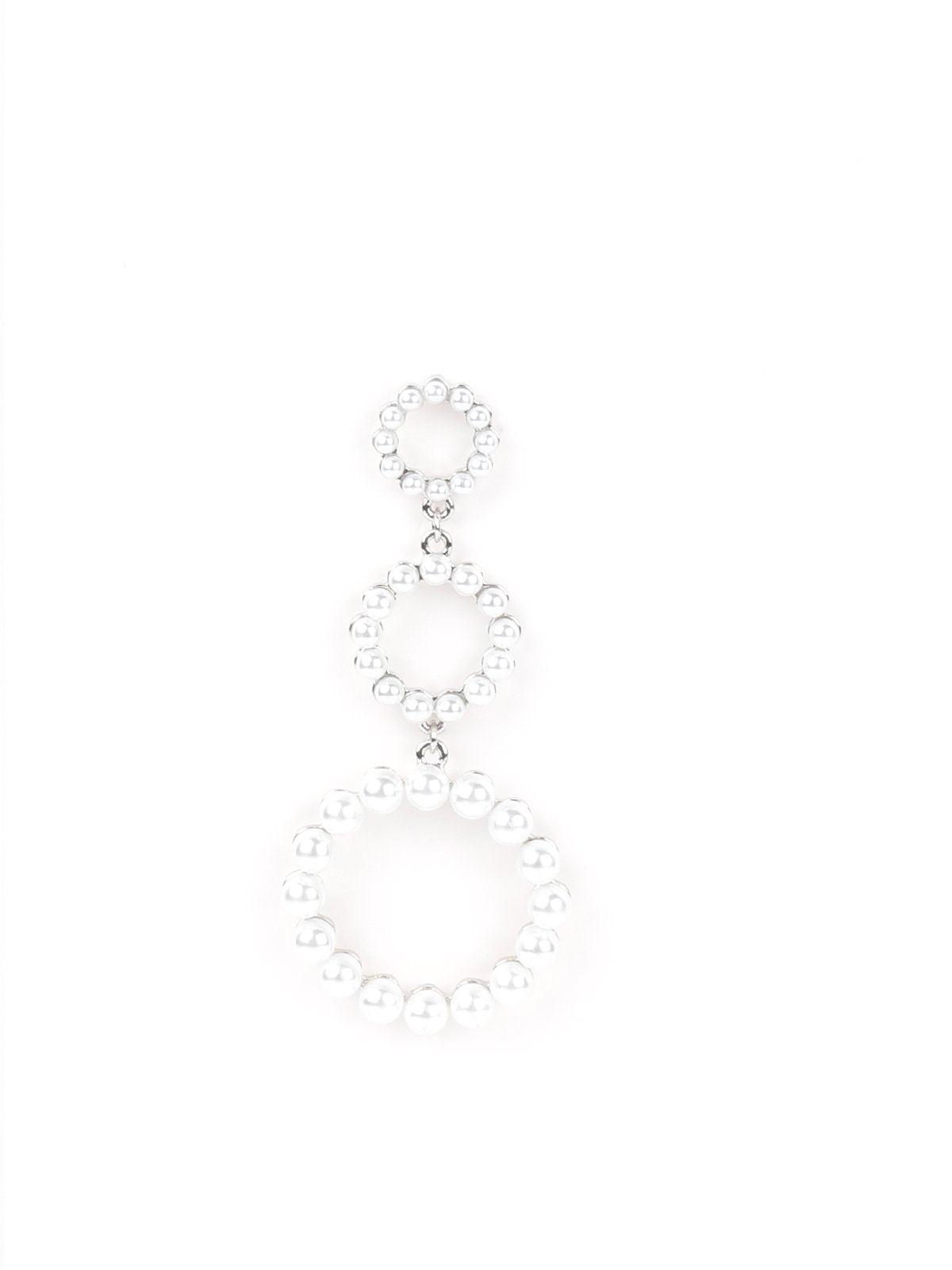 Women's White Edgy Pearl Loop