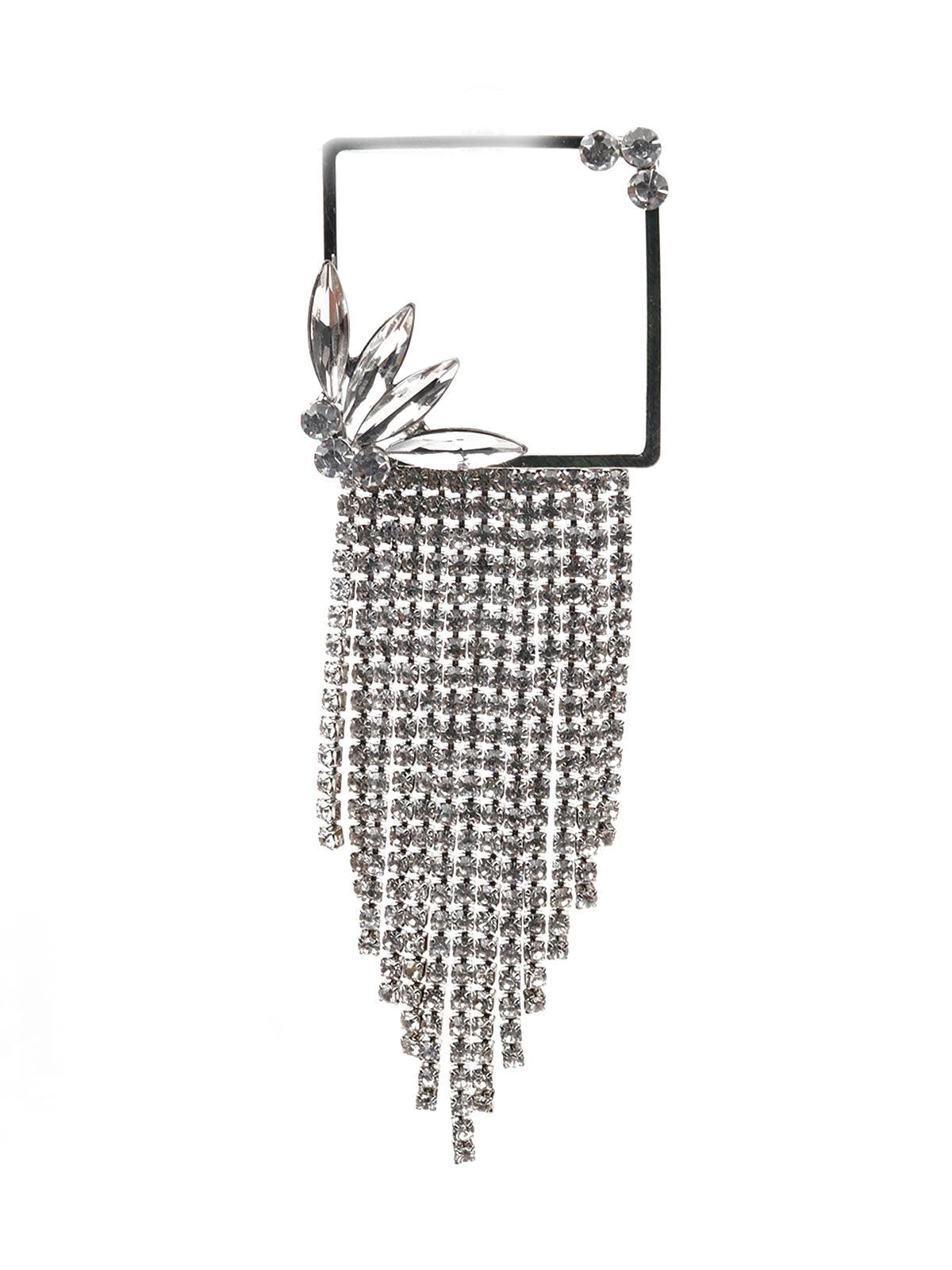 Women's White Faux Stone Dangle Earrin