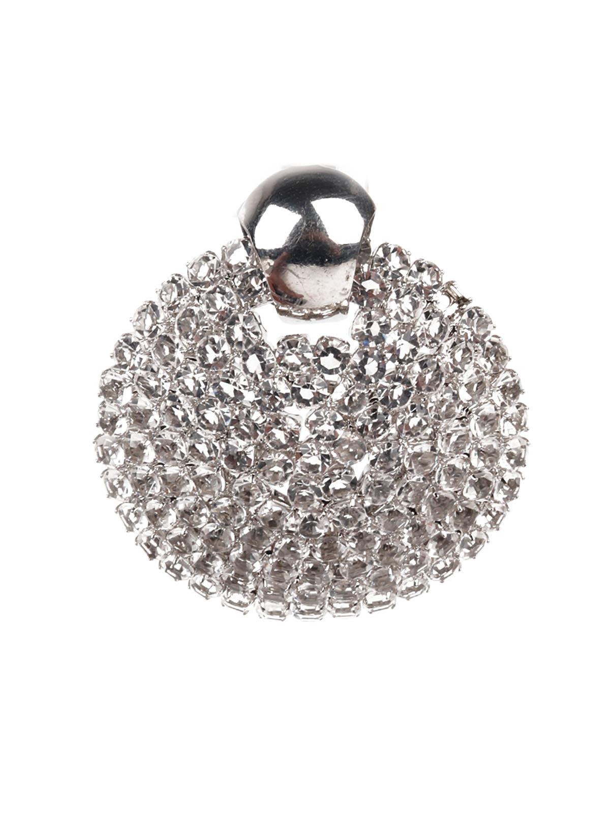 Women's White Stone Studded Earrin