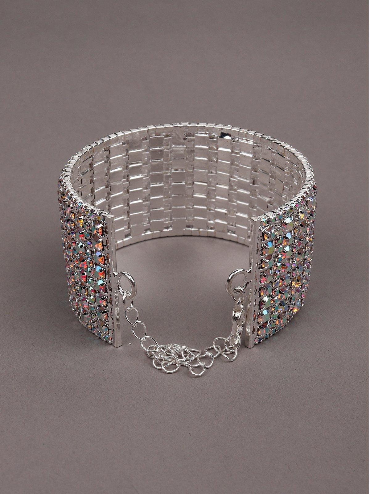 Women's Wideband Crystal Cuff Bracele