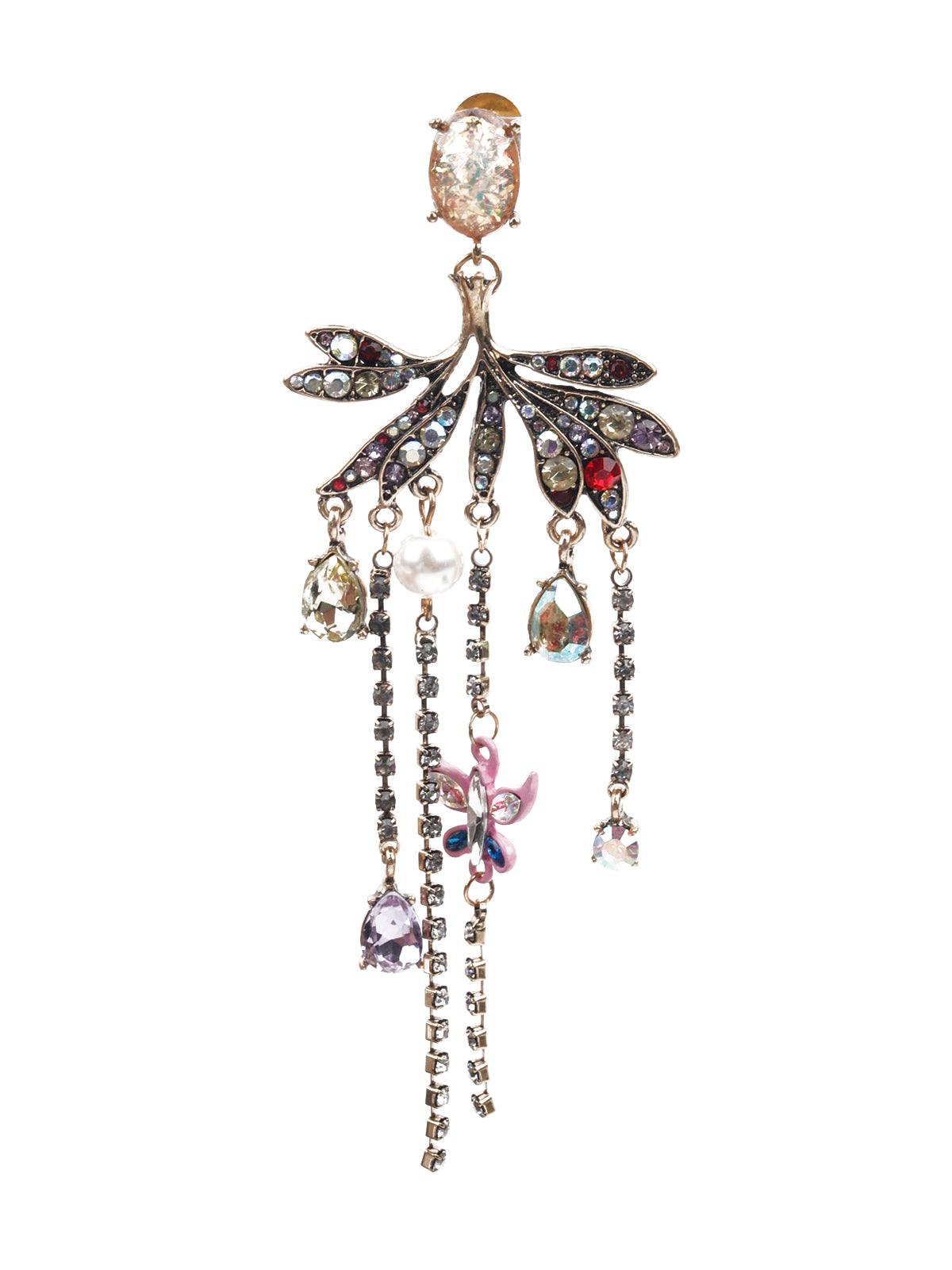 Women's Wine Color Drop Earring
