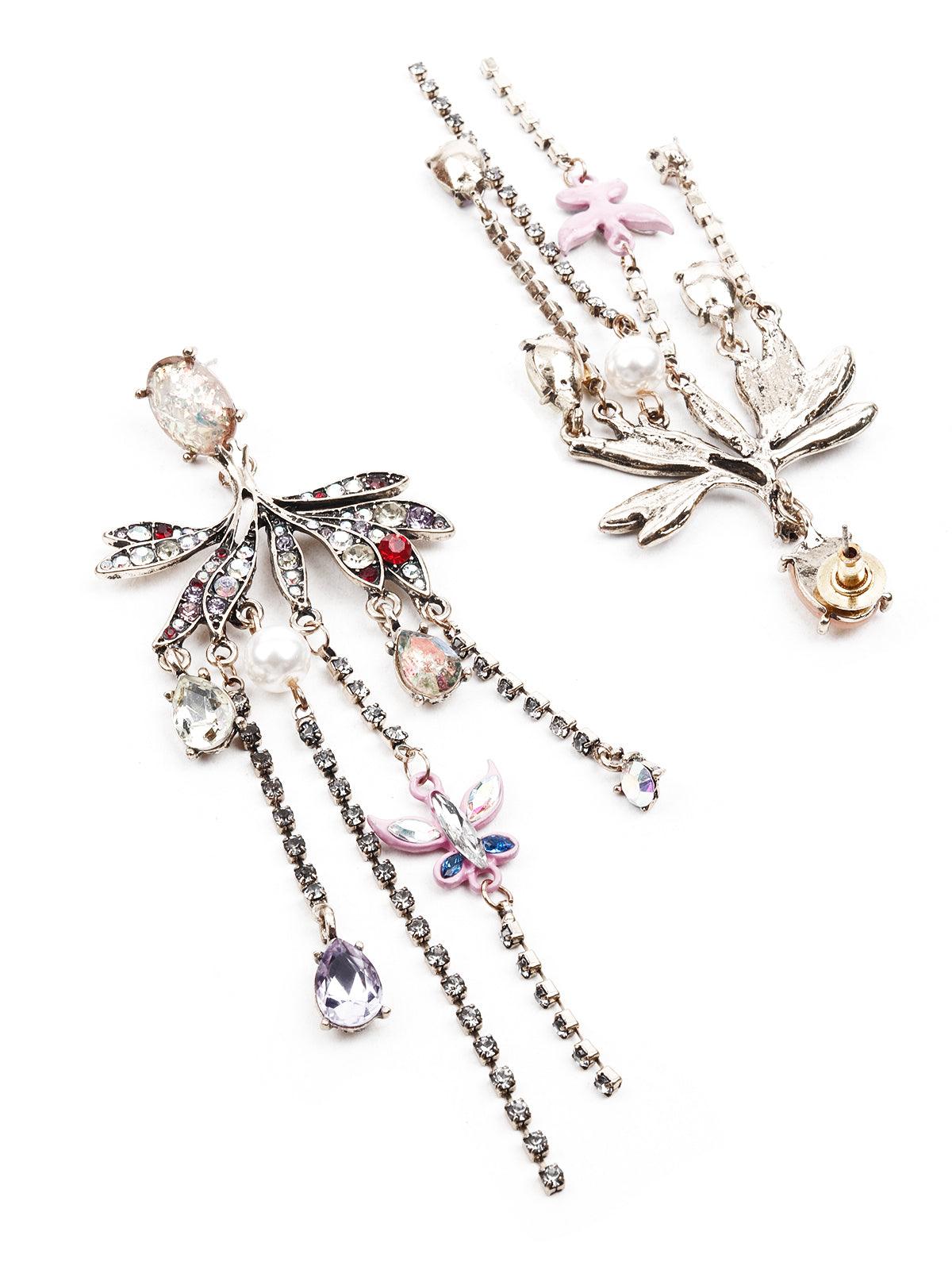 Women's Wine Color Drop Earring