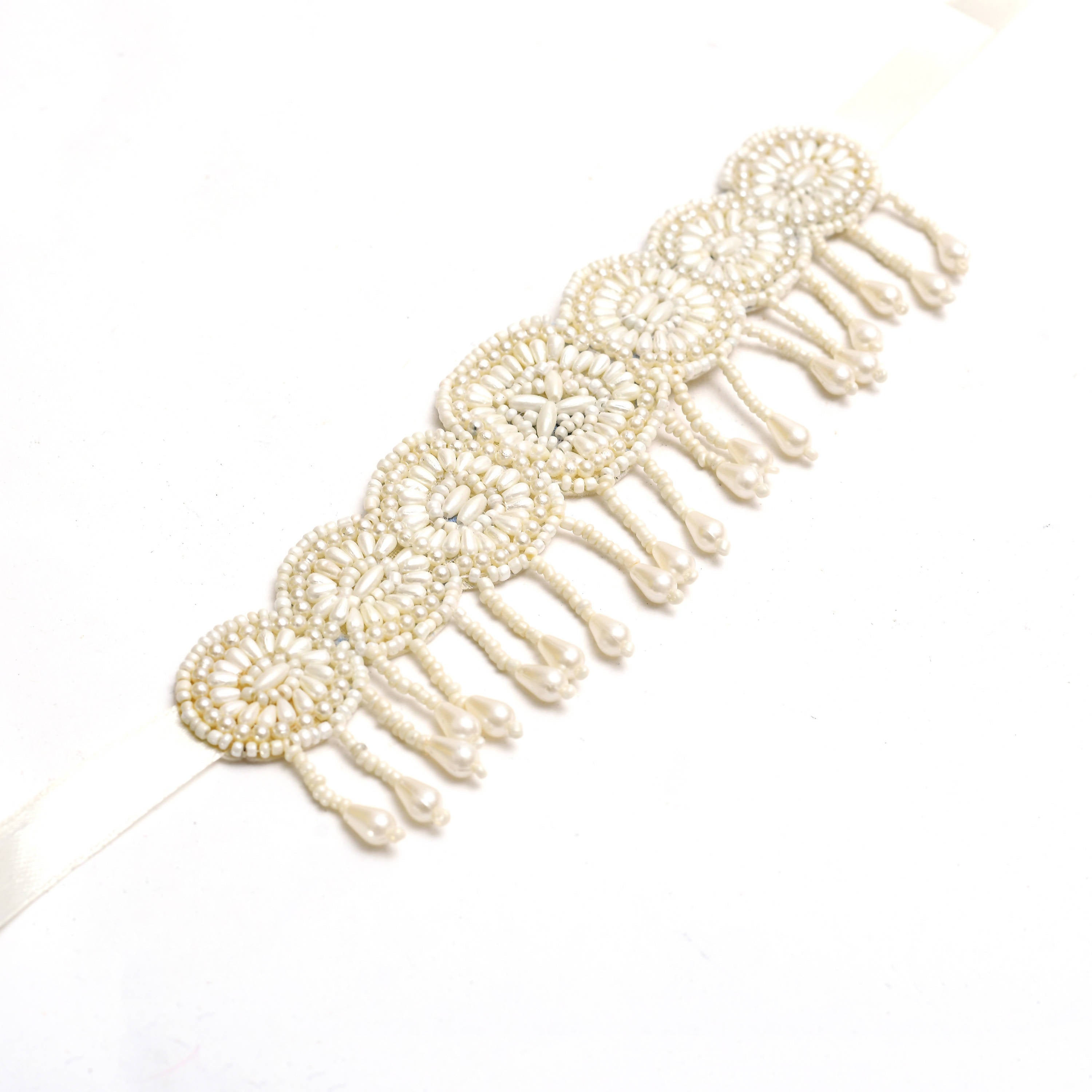 Johar Kamal Handicraft Pearls Necklace with Ear