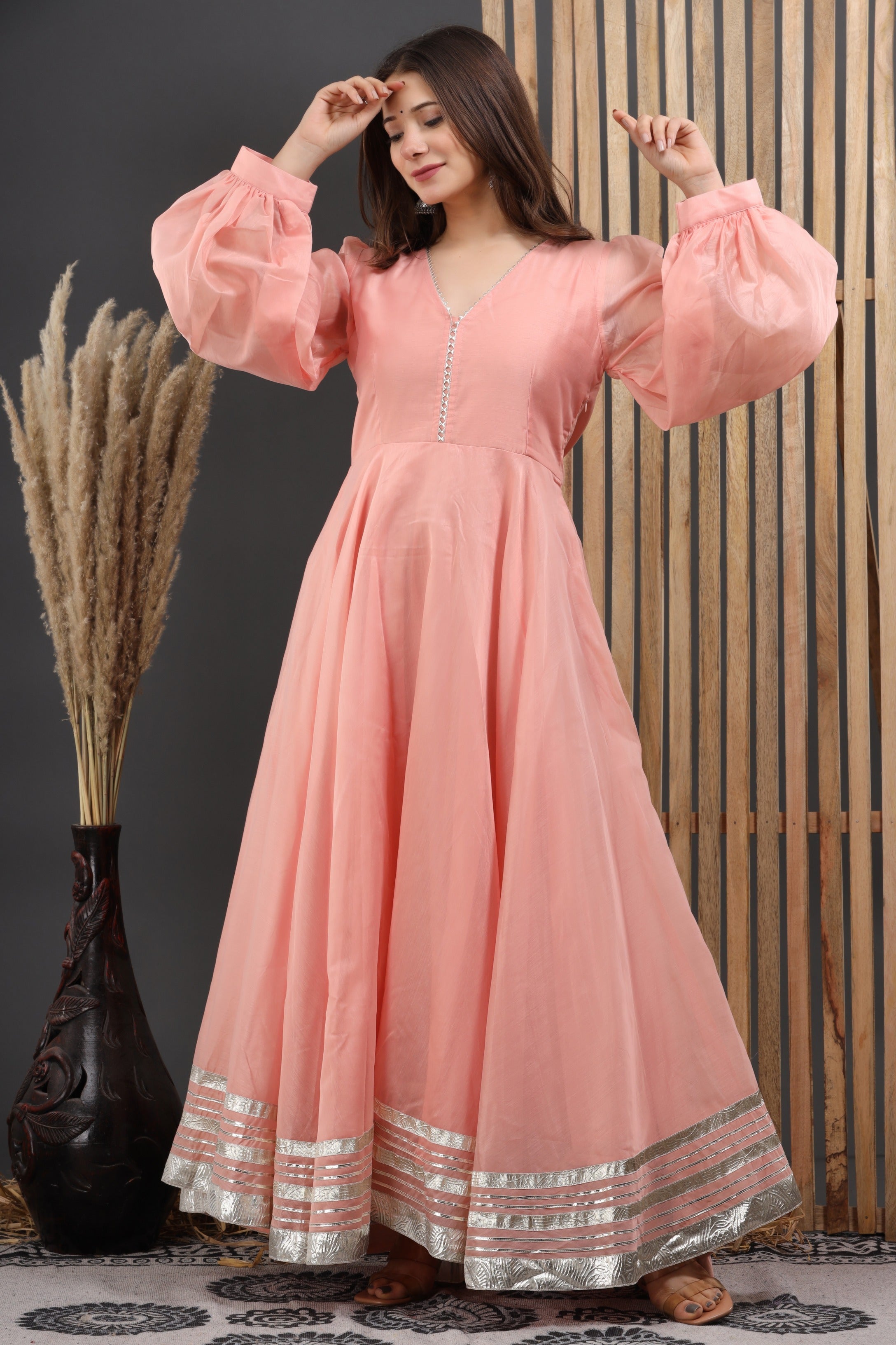 Women's Hand Gota Work Dress Women's Hand Gota Work Dress