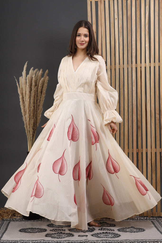 Women's Aprudha Hand Painted Styled Gown