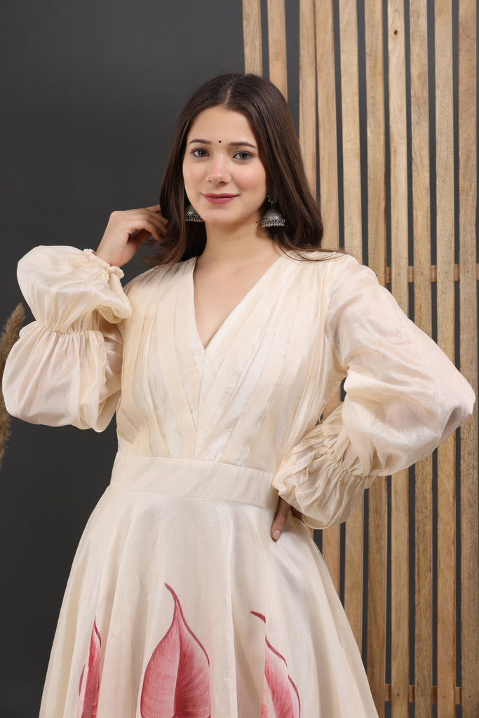 Women's Aprudha Hand Painted Styled Gown