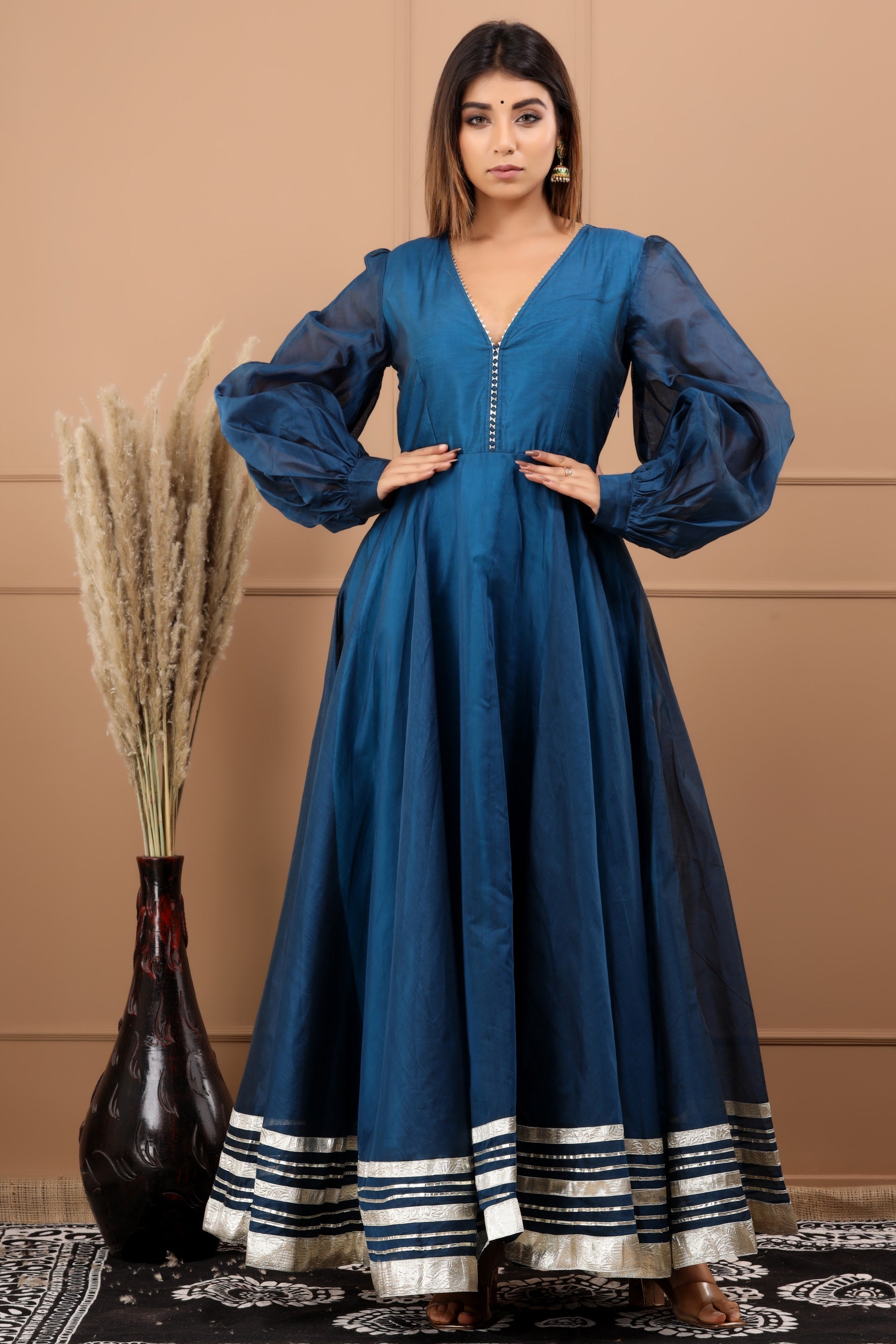 Buy Women's Nupur Hand Gota Work Dress - Saras The Label - | Trendia 4XL | Trendia Global Buy Women's Nupur Hand Gota Work Dress - Saras The Label - | Trendia 4XL | Trendia Global