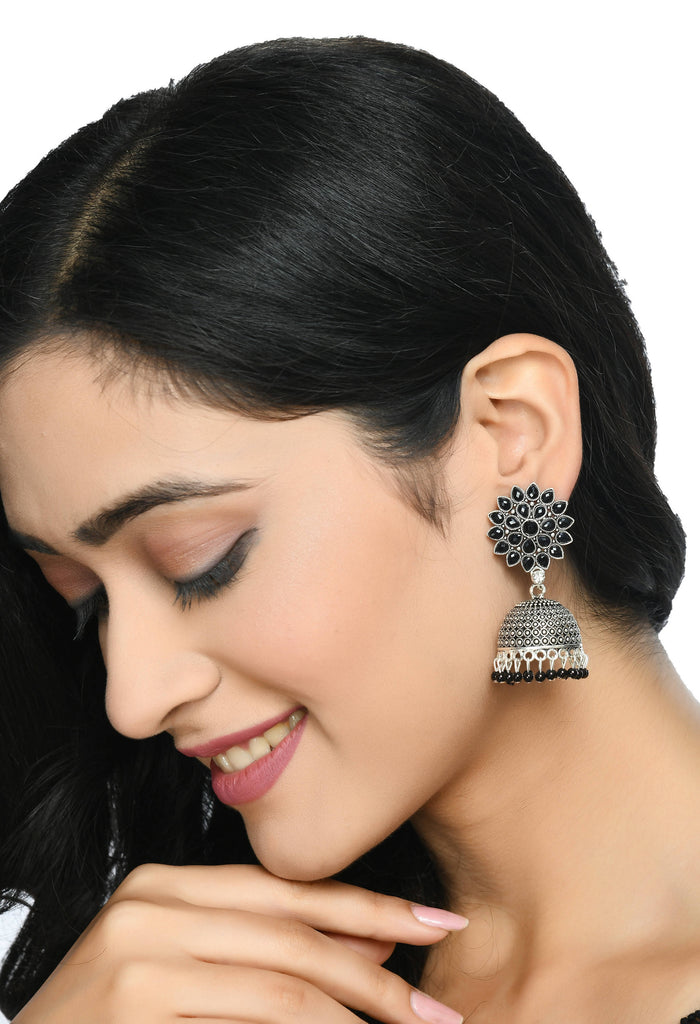 Trendia Silver-Plated Kundan with Pearls Jh