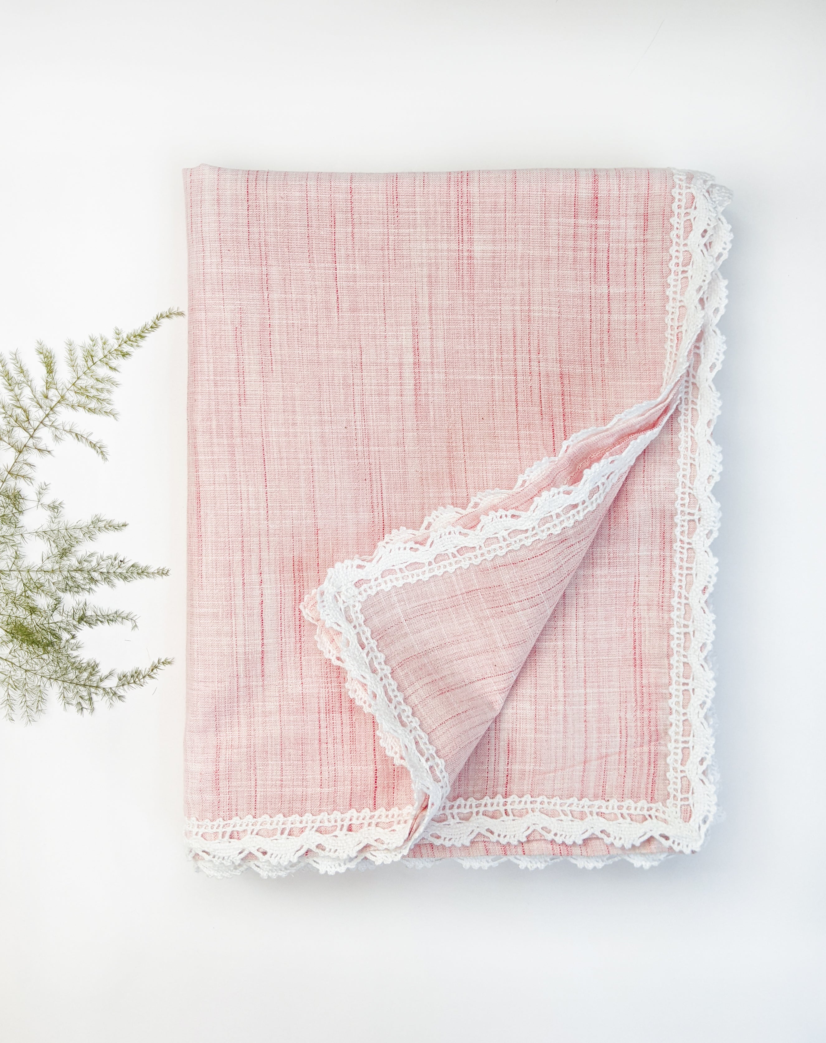 Girl's 100% Organic Peach Cotton Wrap Newborn Baby Blanket - HALEMONS
