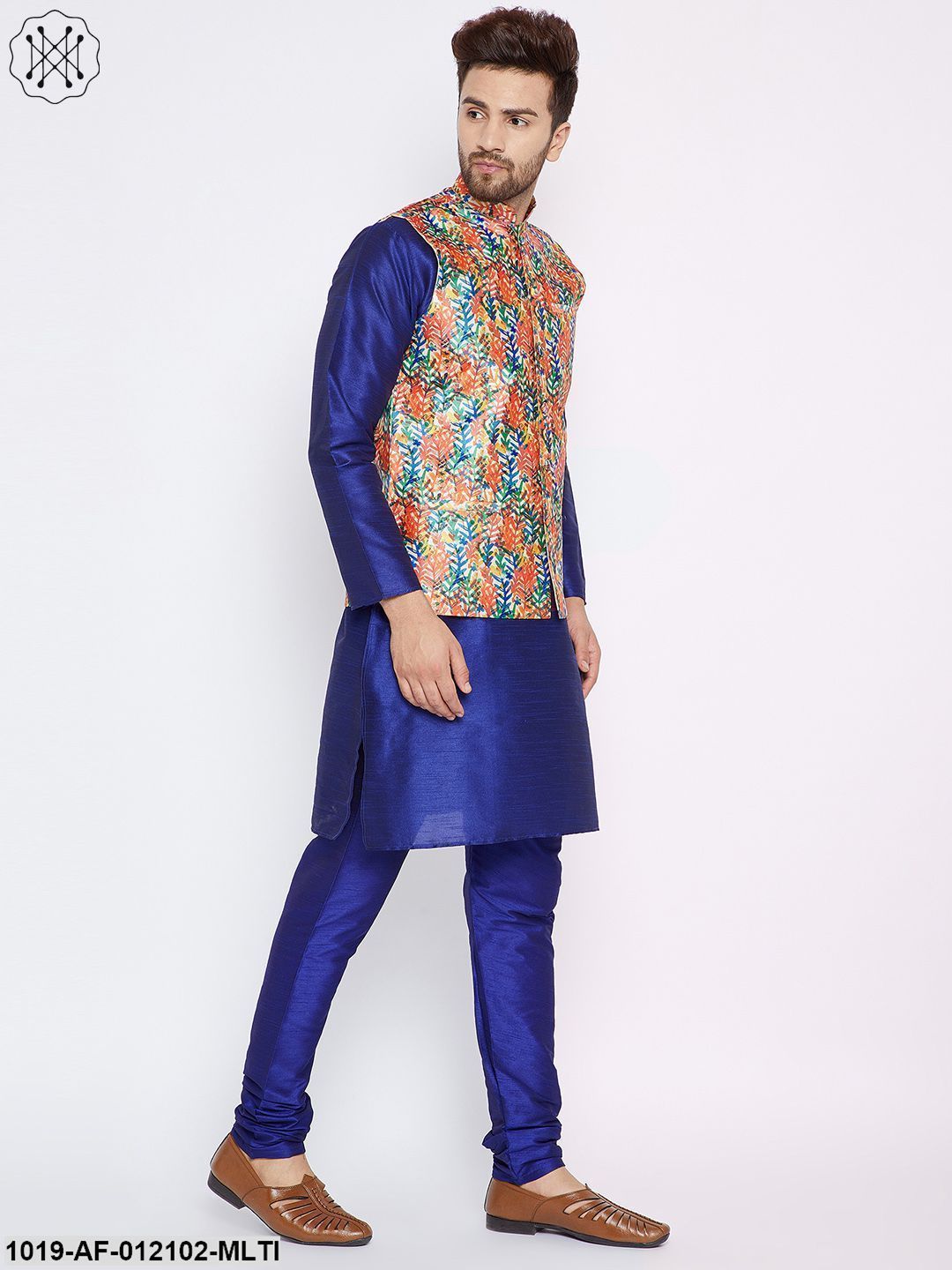 Men's Kurta Pyjama Nehru Jacket Set