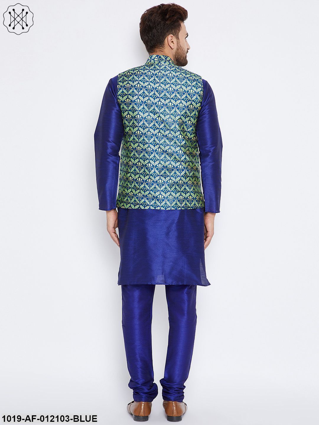 Men's Kurta Pyjama Nehru Jacket Set