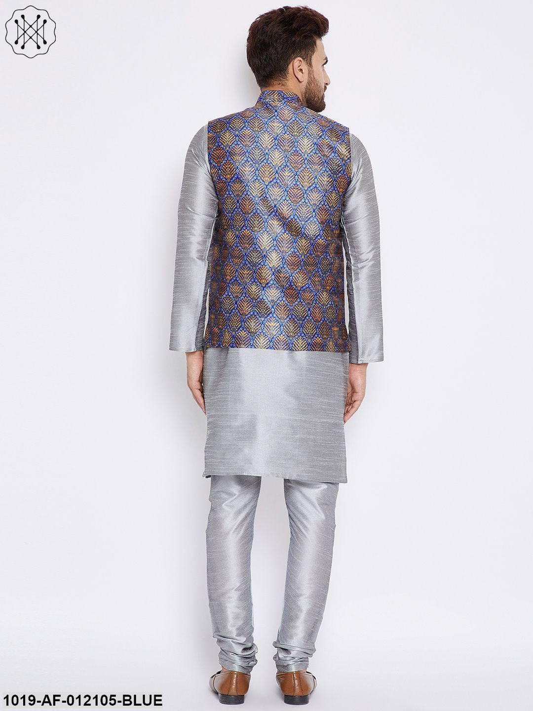 Men's Kurta Pyjama Nehru Jacket Set