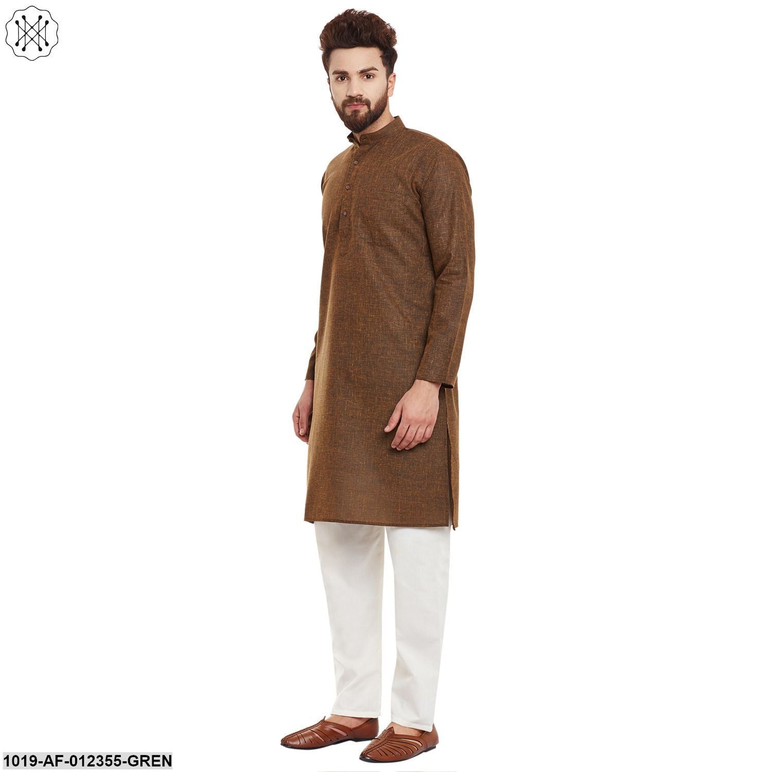 Men's Juniper Green, Kurta Pyjama Set