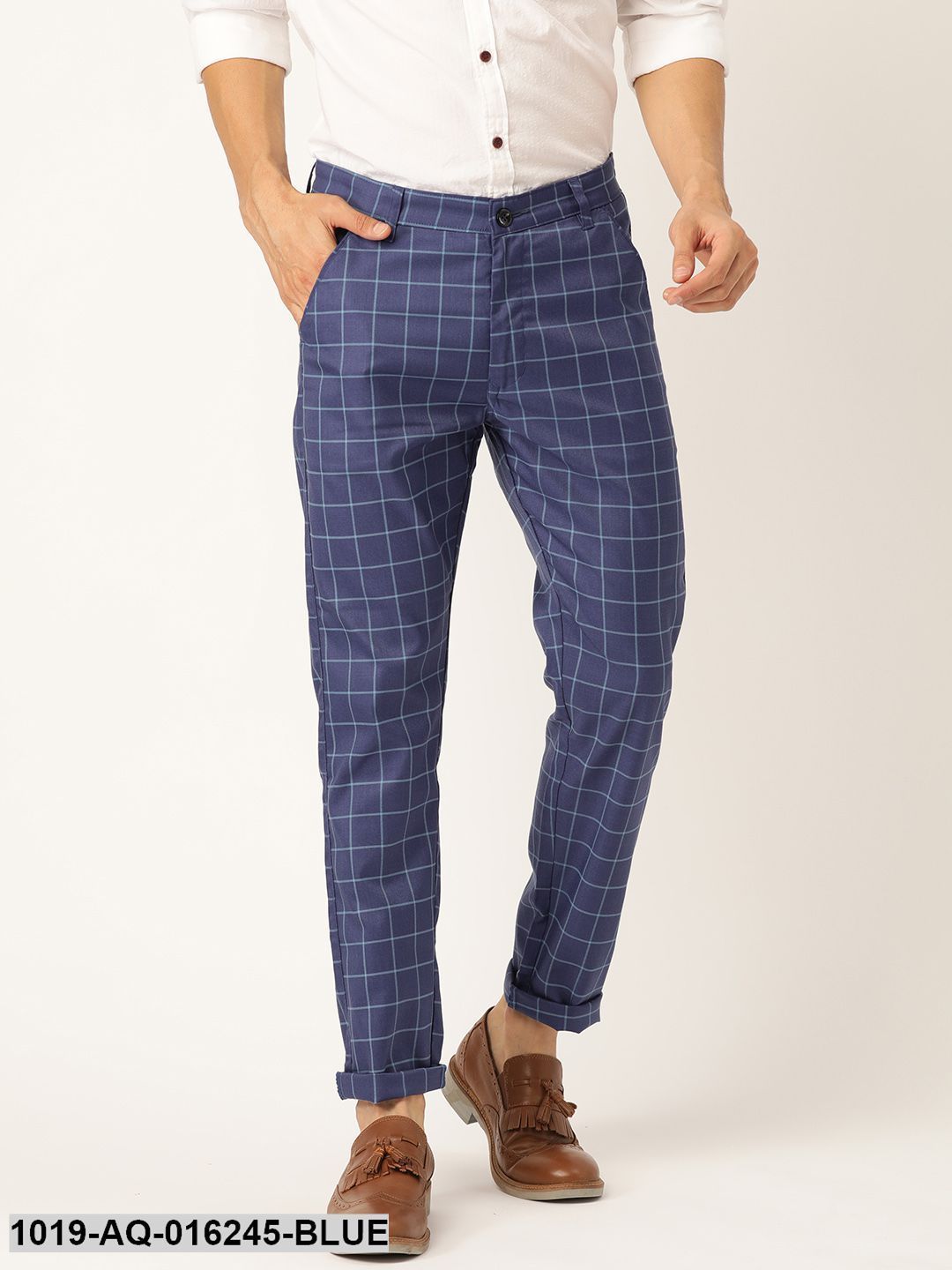 Buy online Black Checkered Chinos Casual Trouser from Bottom Wear for Men  by Vmart for 689 at 37 off  2023 Limeroadcom