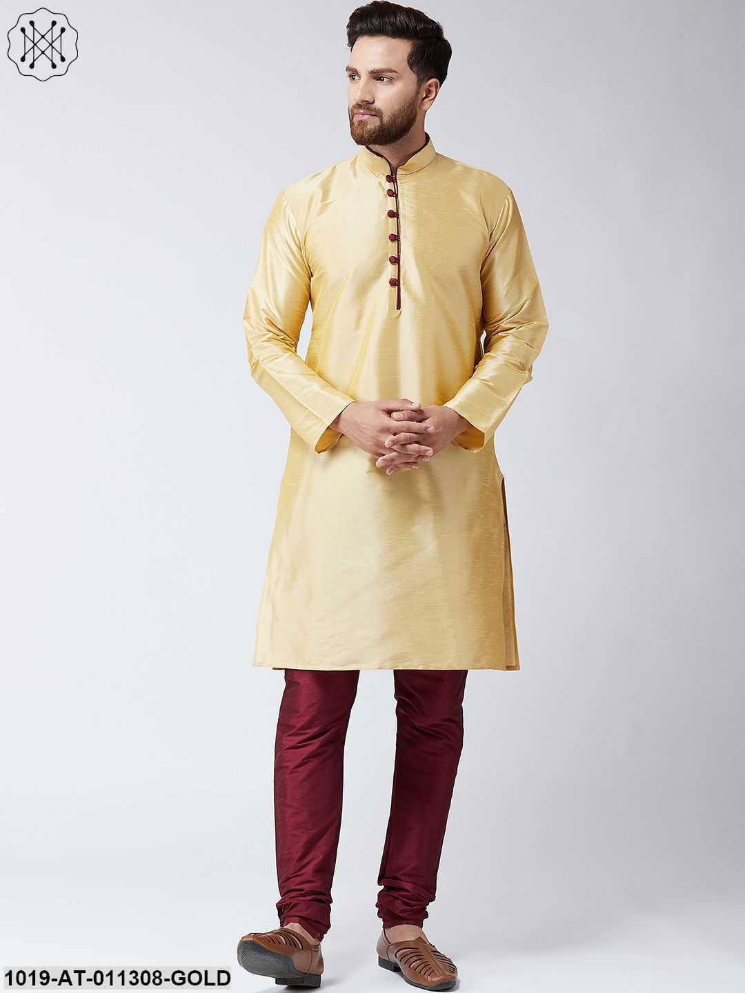 Men's Gold Only Long Kurta