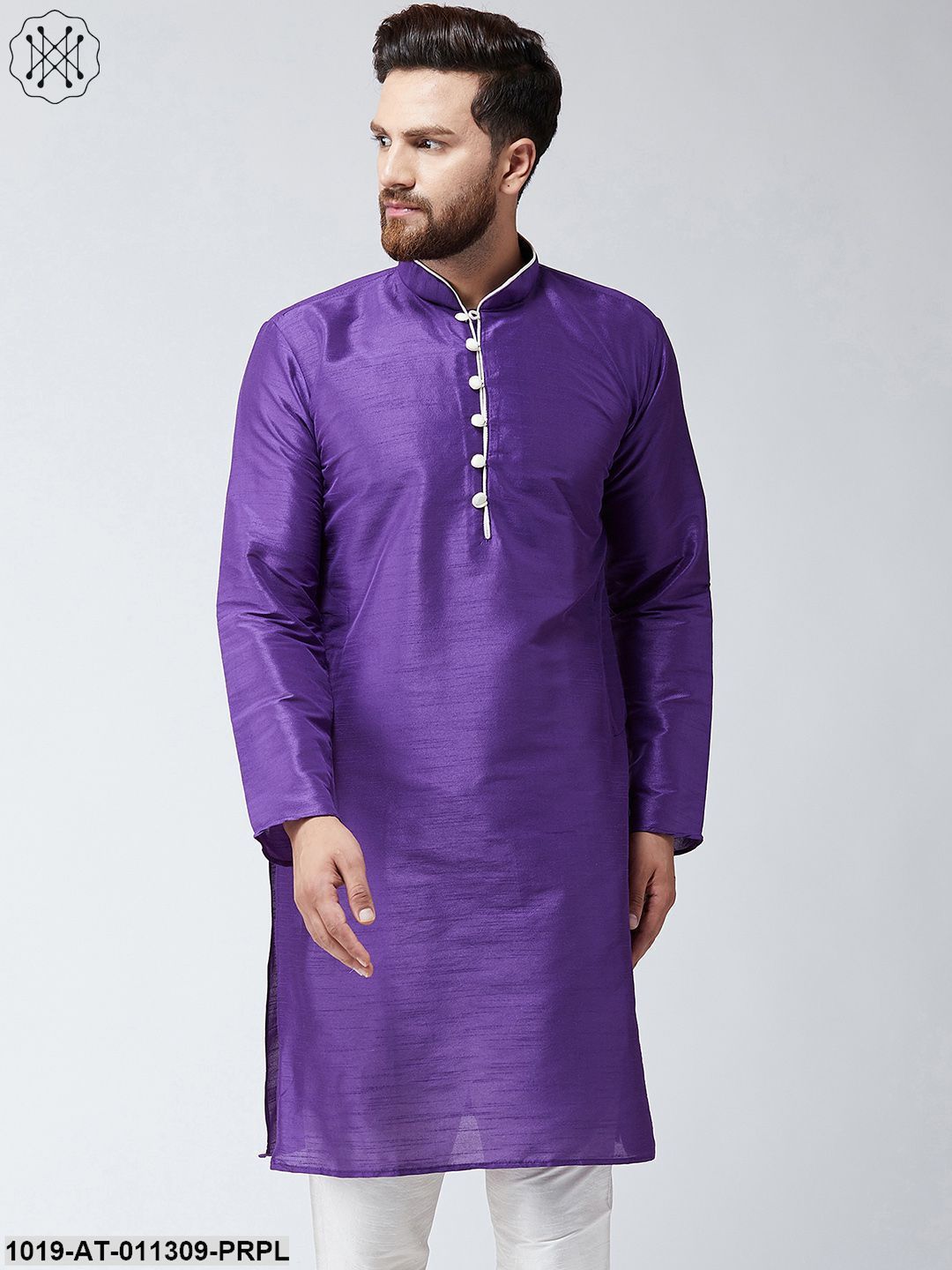 Men's Purple Only Long Kurta