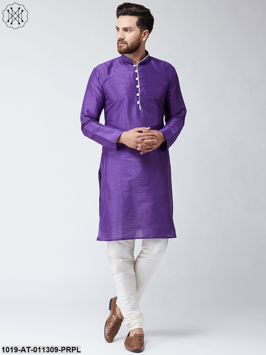 Men's Purple Only Long Kurta
