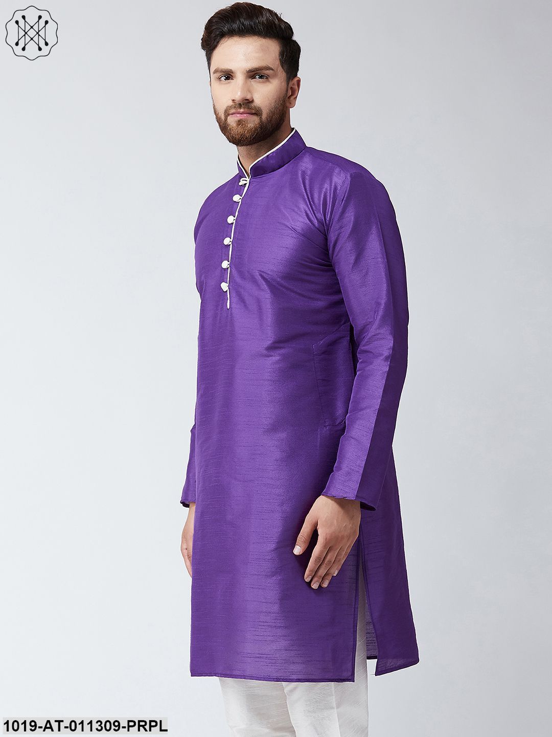 Men's Purple Only Long Kurta