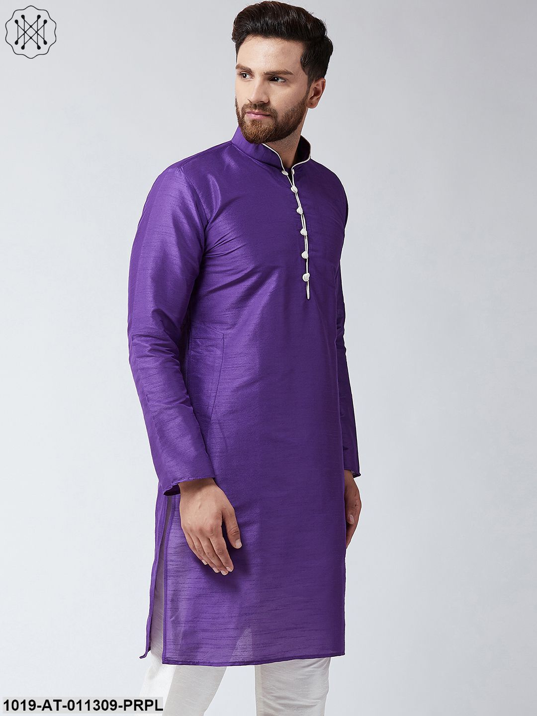 Men's Purple Only Long Kurta