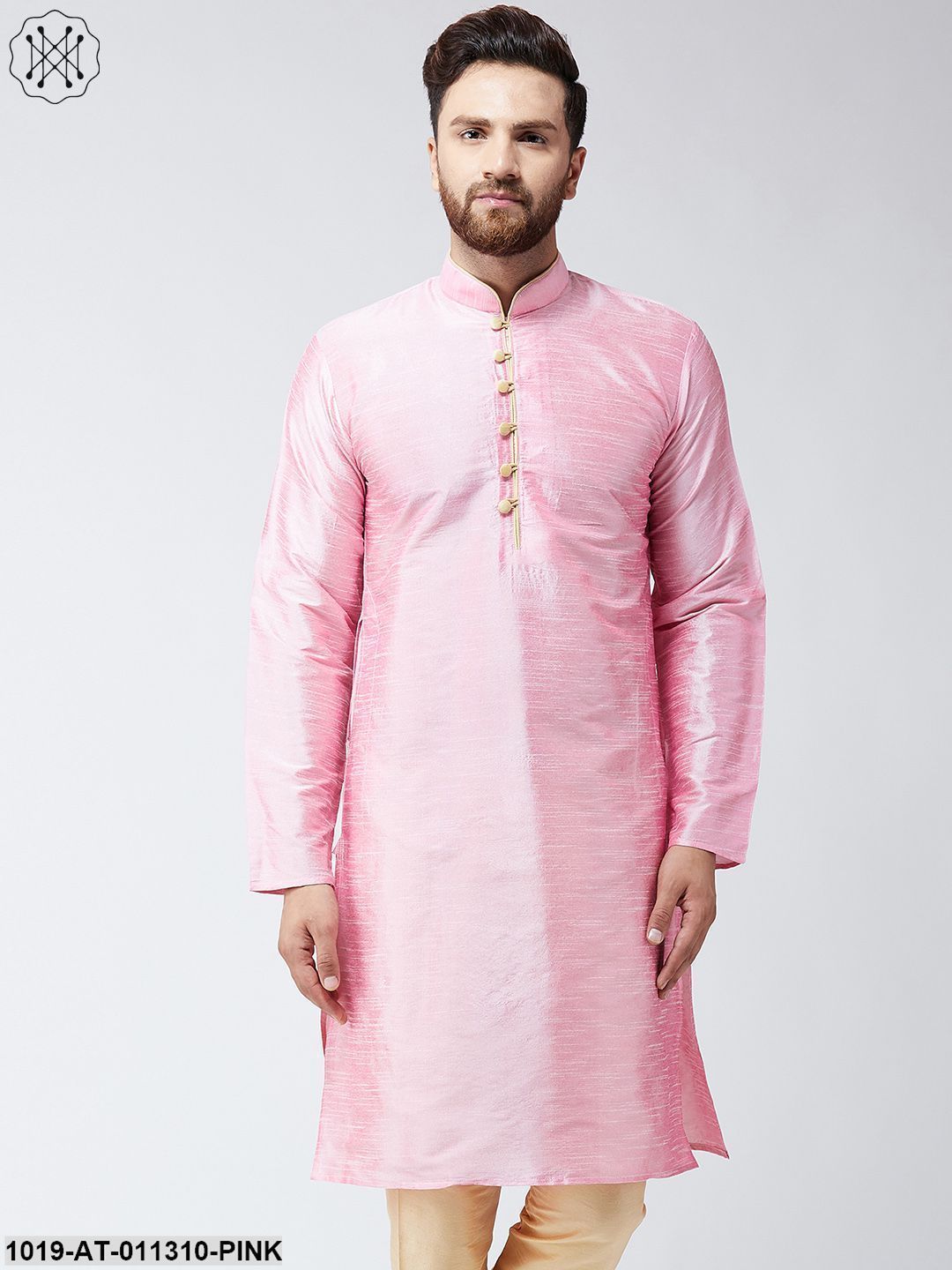 Men's Pink Only Long Kurta