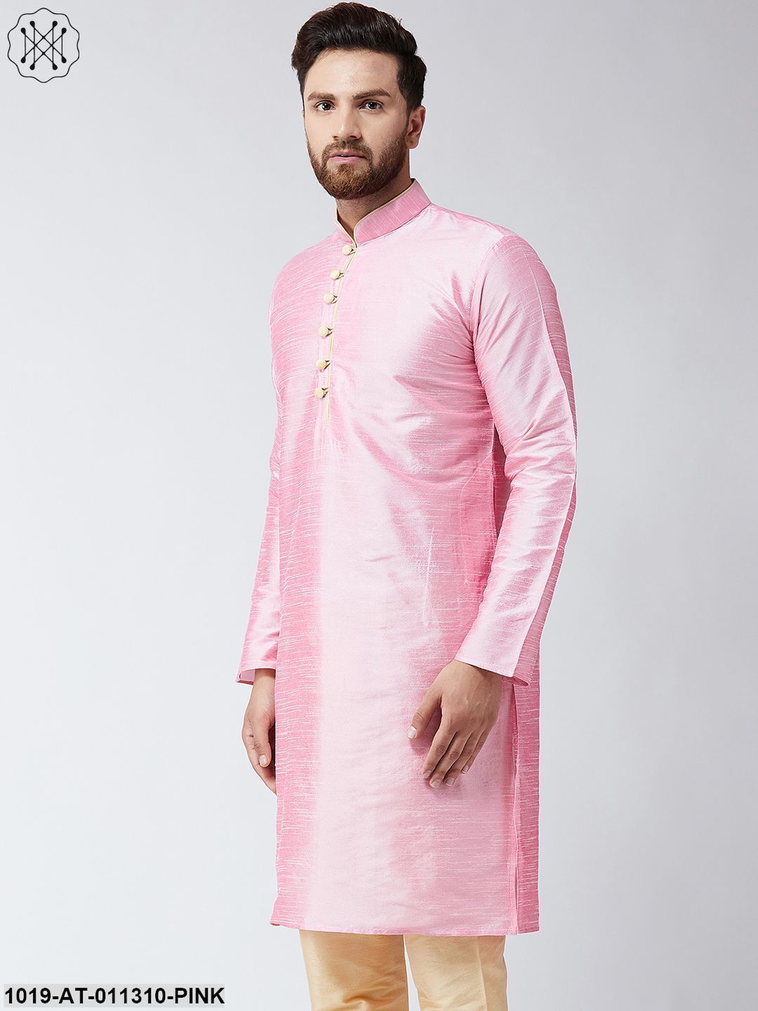 Men's Pink Only Long Kurta
