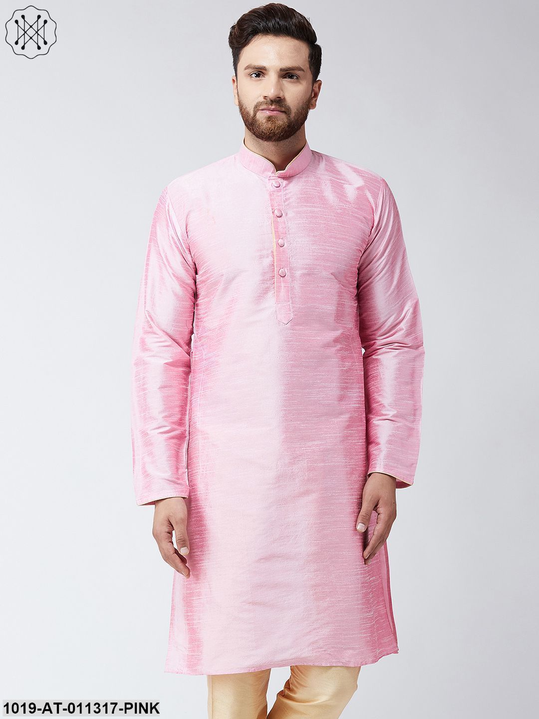Men's Pink Only Long Kurta